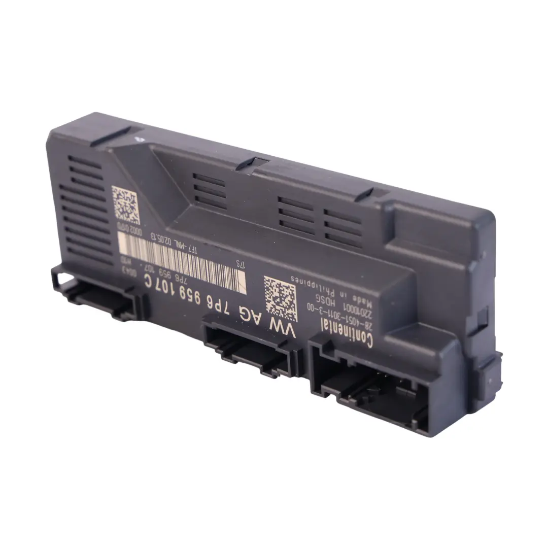 VW Volkswagen Touareg 7P Rear Boot Lid Tailgate Control Module Unit - SKU 7P6959107C-1 - Part number 7P6959107C