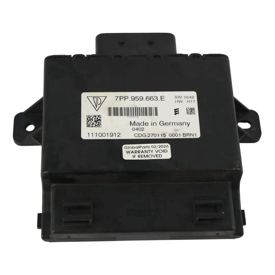 Porsche Cayenne 92A VW Touareg 7P Voltage Stabilizer Control Module - SKU 7PP959663E - Part number 7PP959663E