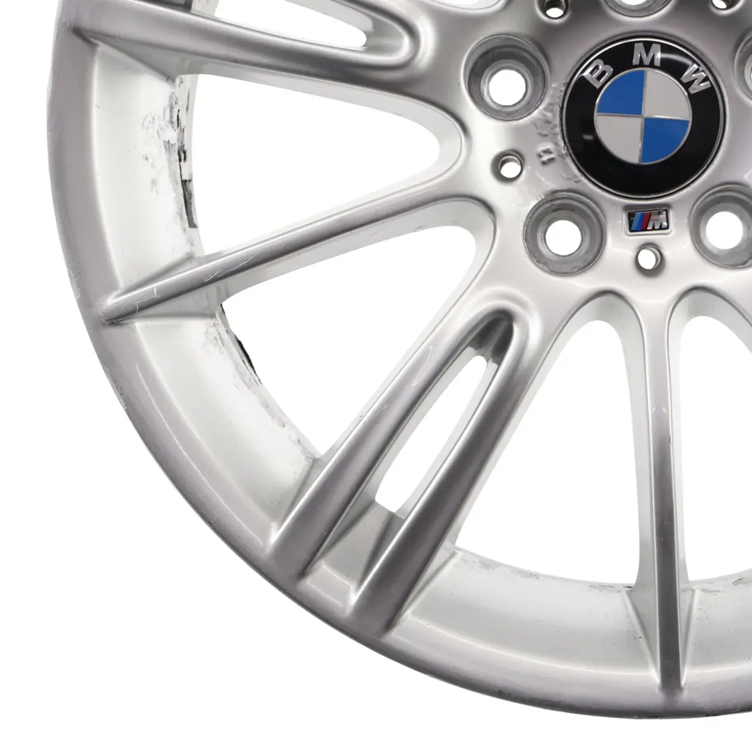 BMW E90 E91 E92 Srebrna Felga Aluminiowa 18" ET:34 8J M Spider Spoke 193 - SKU 8036933-13 - Numer Części 8036933