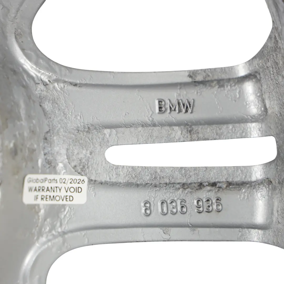 Alloy Rim 17" 8,5J ET:37 M Double Spoke 194 to BMW E90 E91 E92 Rear Wheel with Part number 8036936 BMW E90 E91 E92 Rear Wheel Alloy Rim 17" 8,5J ET:37 M Double Spoke 194 - SKU 8036936-GY2 - Part number 8036936