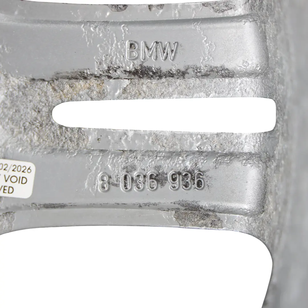 Alloy Rim M Double Spoke 194 17" 8,5J ET:37 to BMW E90 Silver Rear Wheel with Part number 8036936 BMW E90 Silver Rear Wheel Alloy Rim M Double Spoke 194 17" 8,5J ET:37 - SKU 8036936-4 - Part number 8036936