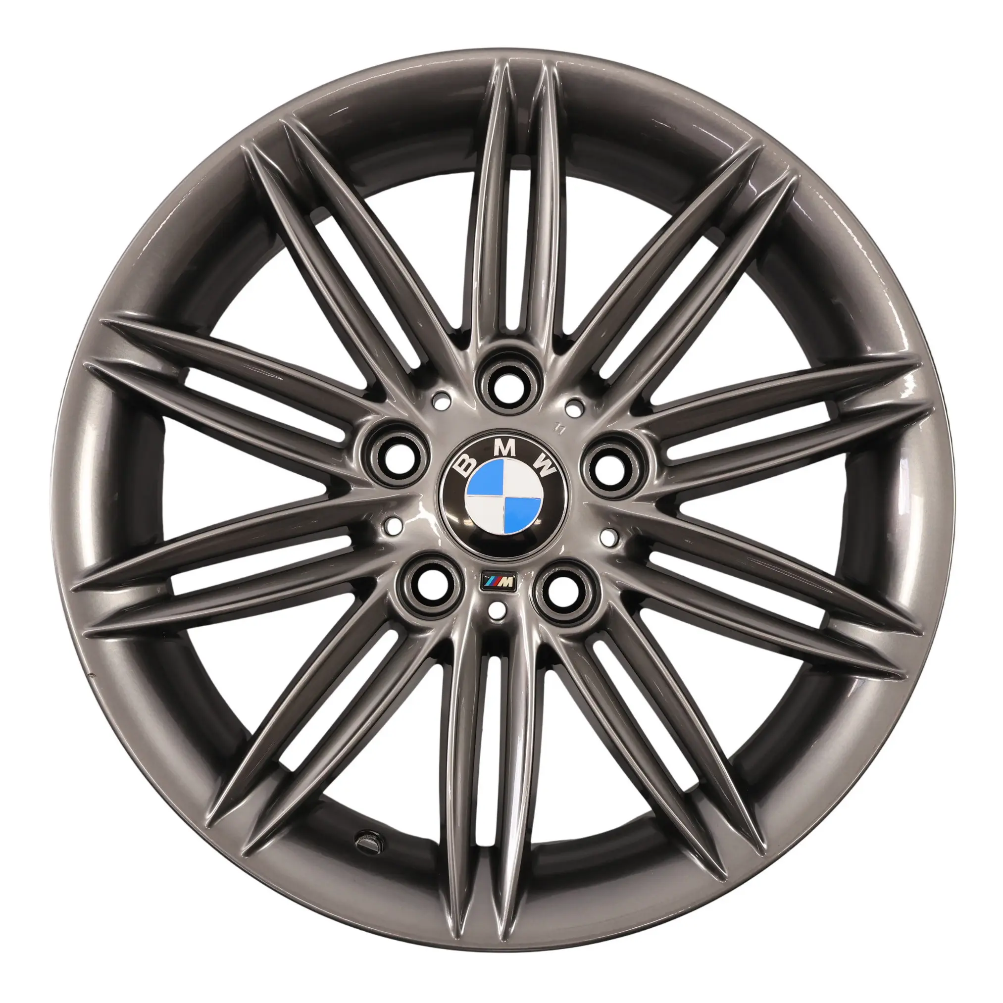 BMW E81 E82 E87 E88 Felga Ferric Grey 17" 7J ET47 M Podwójne Szprychy 207