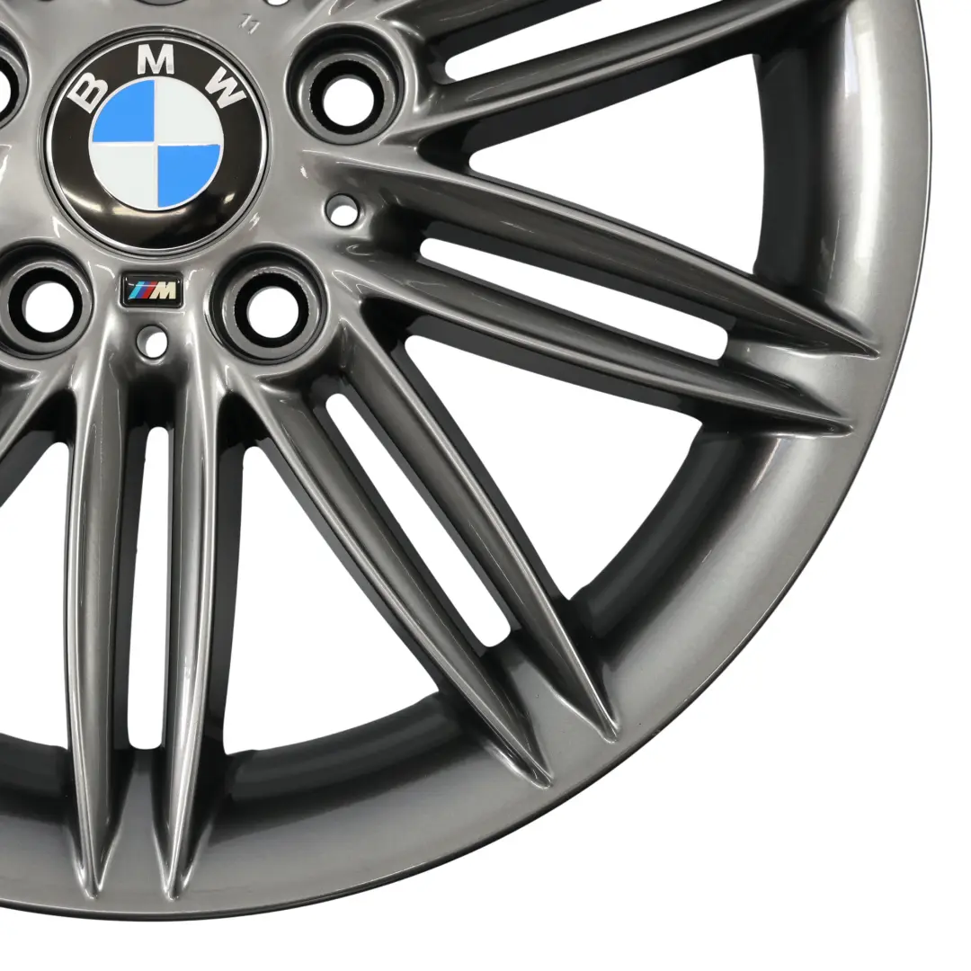 BMW E81 E82 E87 E88 Ferric Grey Wheel Alloy Rim 17" 7J ET:47 M Double Spoke 207 - SKU 8036937-13 - Part number 8036937