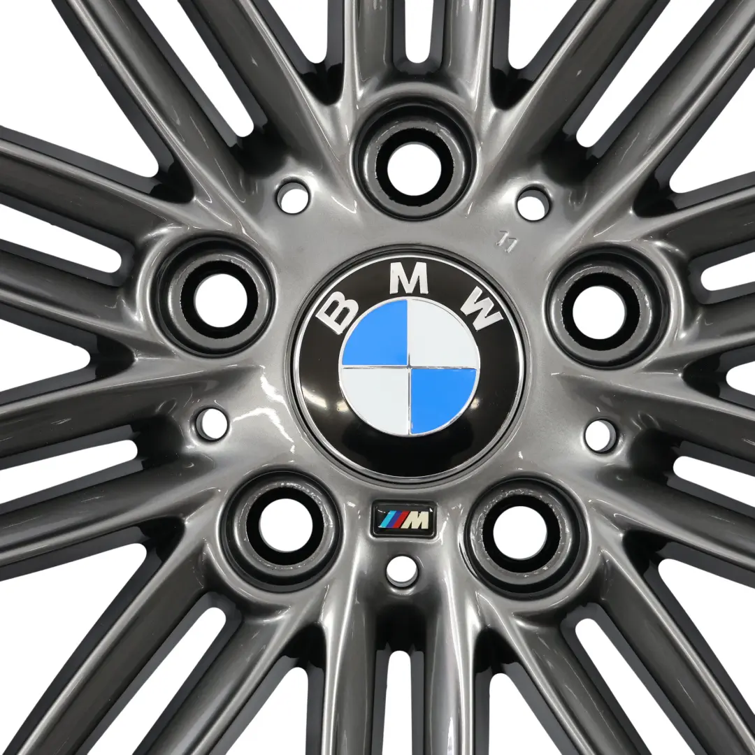 BMW E81 E82 E87 E88 Cerchione Lega Grigio Ferrico 17" 7J ET:47 M 207 - SKU 8036937-13 - Numero di parte 8036937