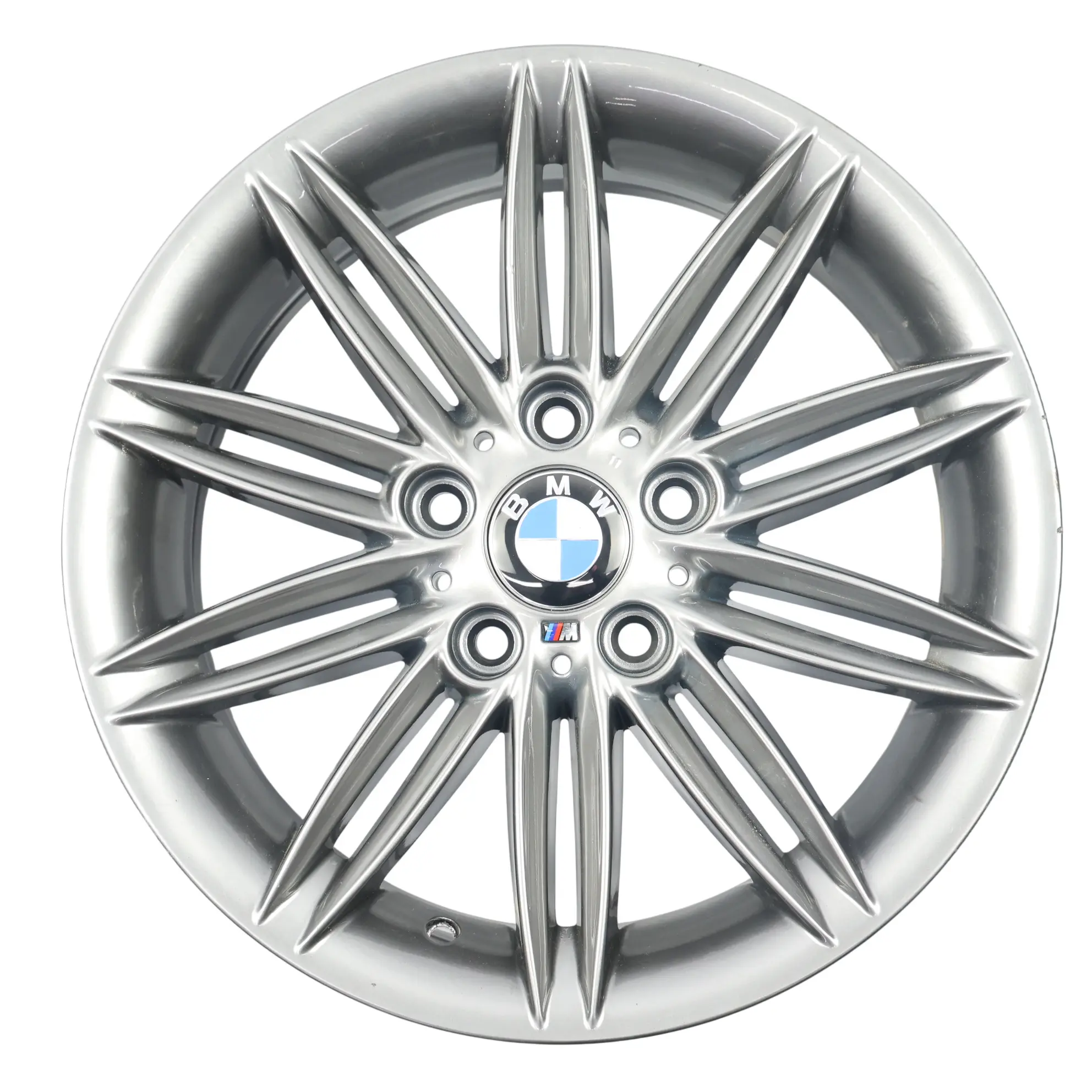 BMW E81 E82 E87 E88 Silver Rear Wheel Alloy Rim 17" 7,5J ET:47 M Styling 207