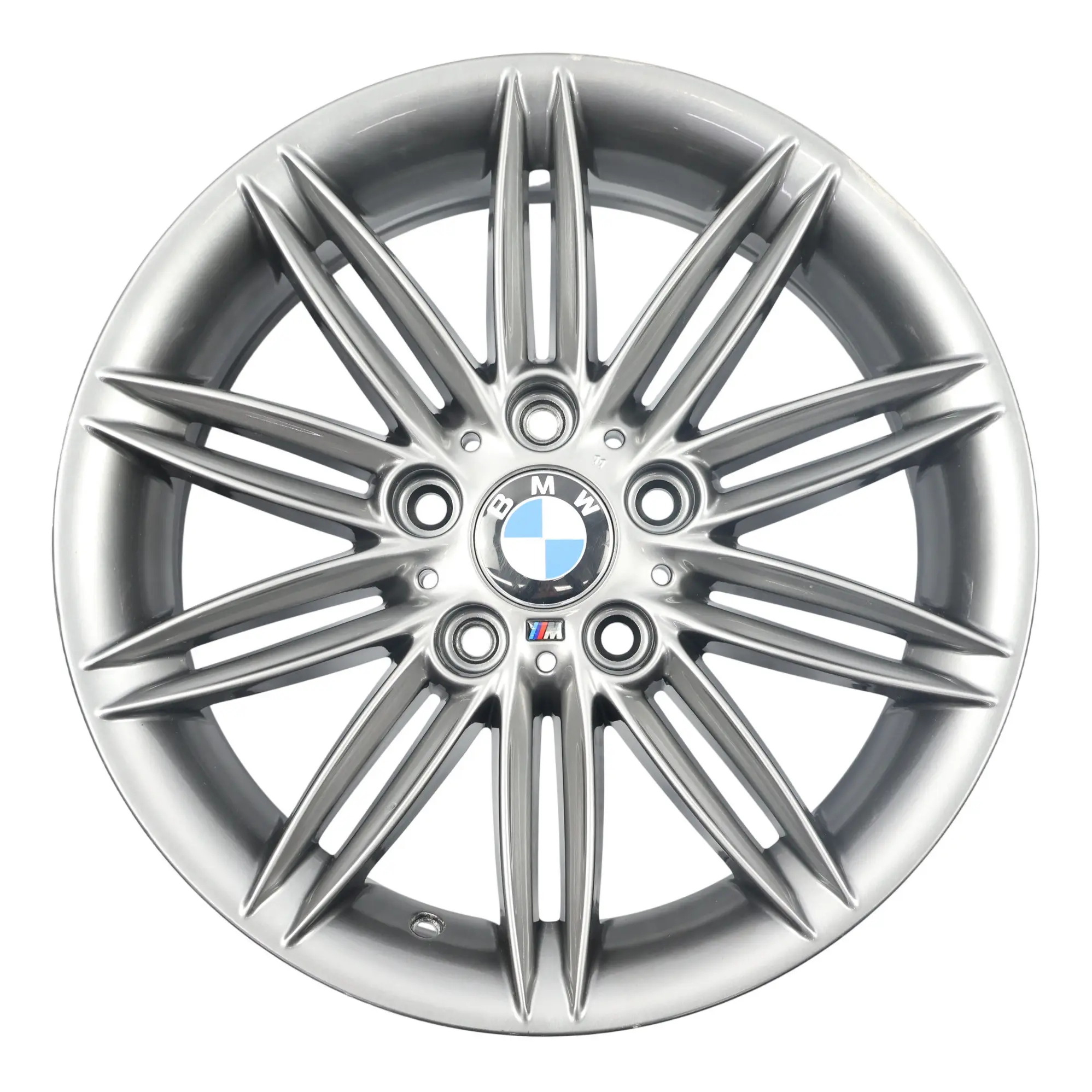 BMW E81 E82 E87 E88 Silver Rear Wheel Alloy Rim 17" 7,5J ET:47 M Styling 207