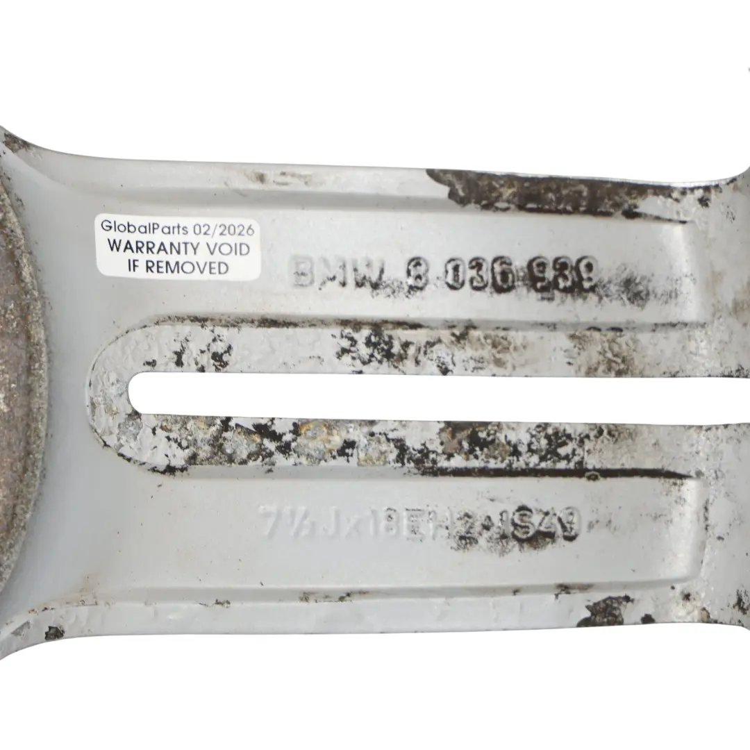 Leichtmetallfelge Vorne 18" 7,5J M Doppelspeiche 208 für BMW E81 E87 mit Teilenummer 8036939 BMW E81 E87 Leichtmetallfelge Vorne 18" 7,5J M Doppelspeiche 208 - SKU 8036939-2 - Teilenummer 8036939