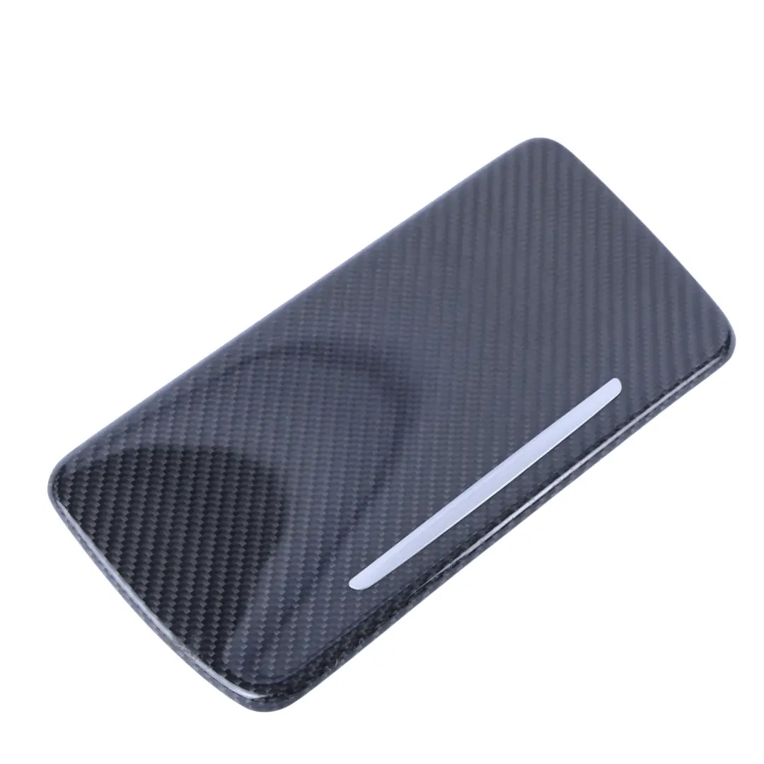 Centro Bandeja Almacenamiento Cubierta Aleta Tapa Carbono para BMW F10 con número de pieza 8050682 BMW F10 Centro Bandeja Almacenamiento Cubierta Aleta Tapa Carbono - SKU 8050682-1 - Número de pieza 8050682