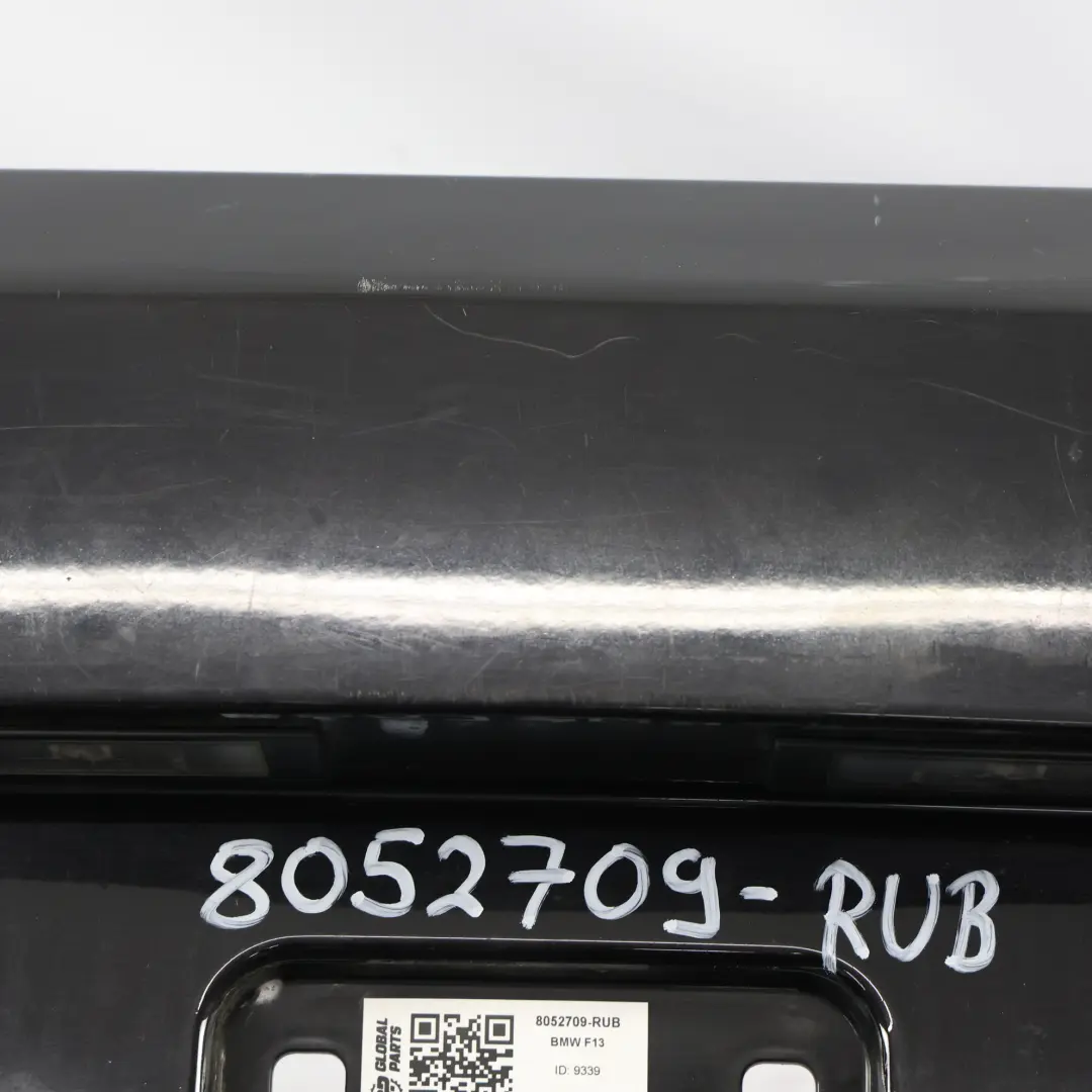 BMW F12 F13 Rear Bumper M Sport Trim Cover PDC Rubinschwarz Black Metallic - X03 - SKU 8052709-RUB - Part number 8052709