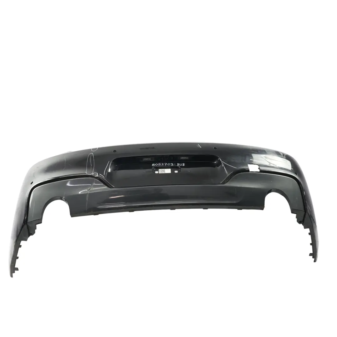 BMW F12 F13 Rear Bumper M Sport Trim Cover PDC Rubinschwarz Black Metallic - X03 - SKU 8052709-RUB - Part number 8052709