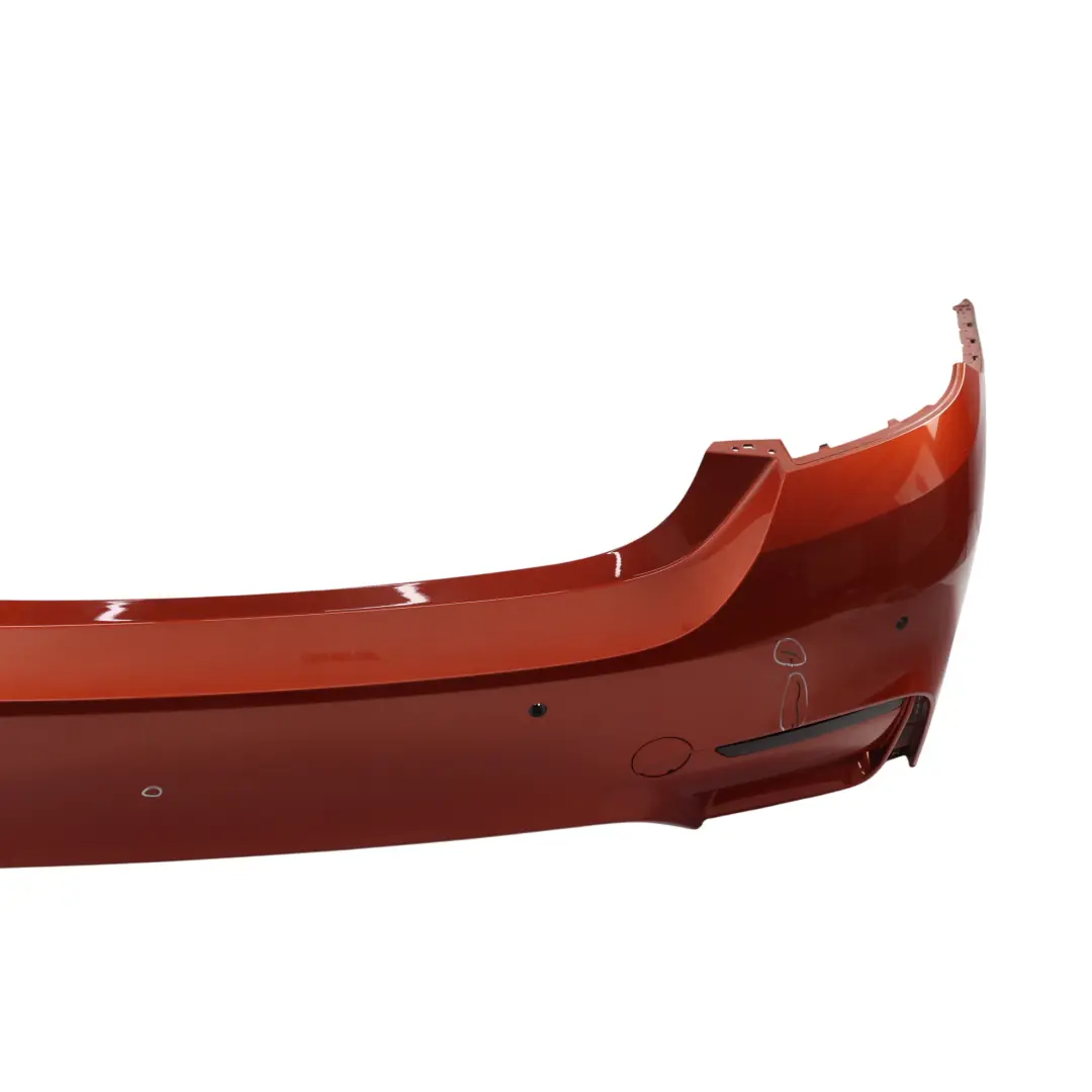 BMW F82 F83 M4 Zderzak Tylny PDC Sakhir Orange Pomarańczowy Metalik - B50 - SKU 8056223-SAO - Numer Części 8056223