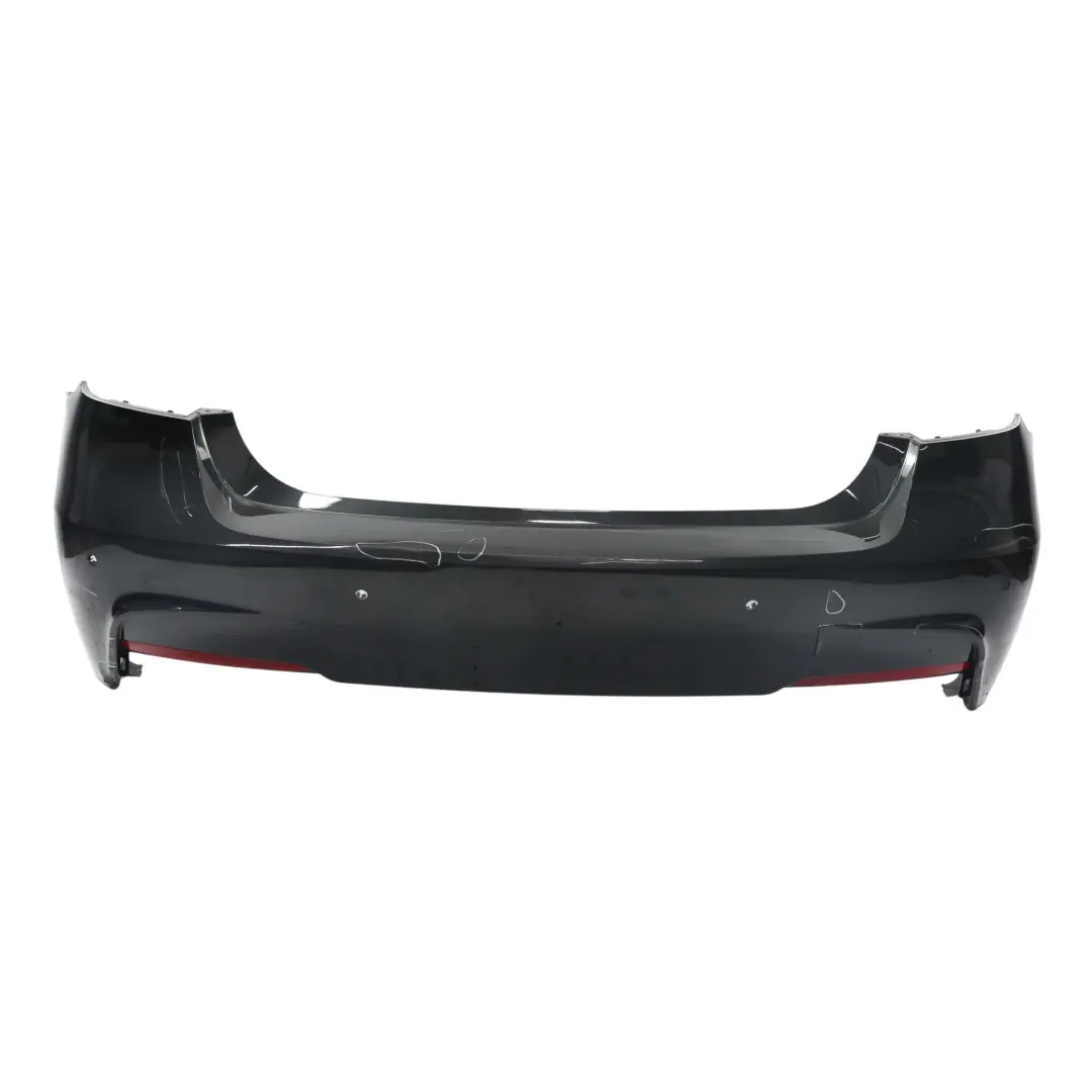 Bumper Rear M Sport Trim Panel PDC Black Sapphire Metallic - 475 to BMW F30 with Part number 8056497 BMW F30 Bumper Rear M Sport Trim Panel PDC Black Sapphire Metallic - 475 - SKU 8056497-BS - Part number 8056497
