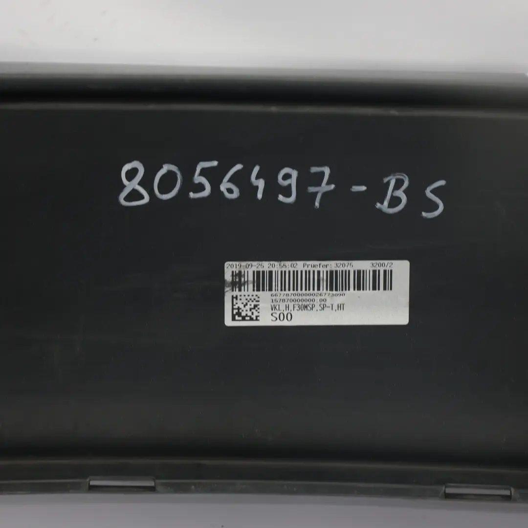 BMW F30 Bumper Rear M Sport Trim Panel PDC Black Sapphire Metallic - 475 - SKU 8056497-BS - Part number 8056497