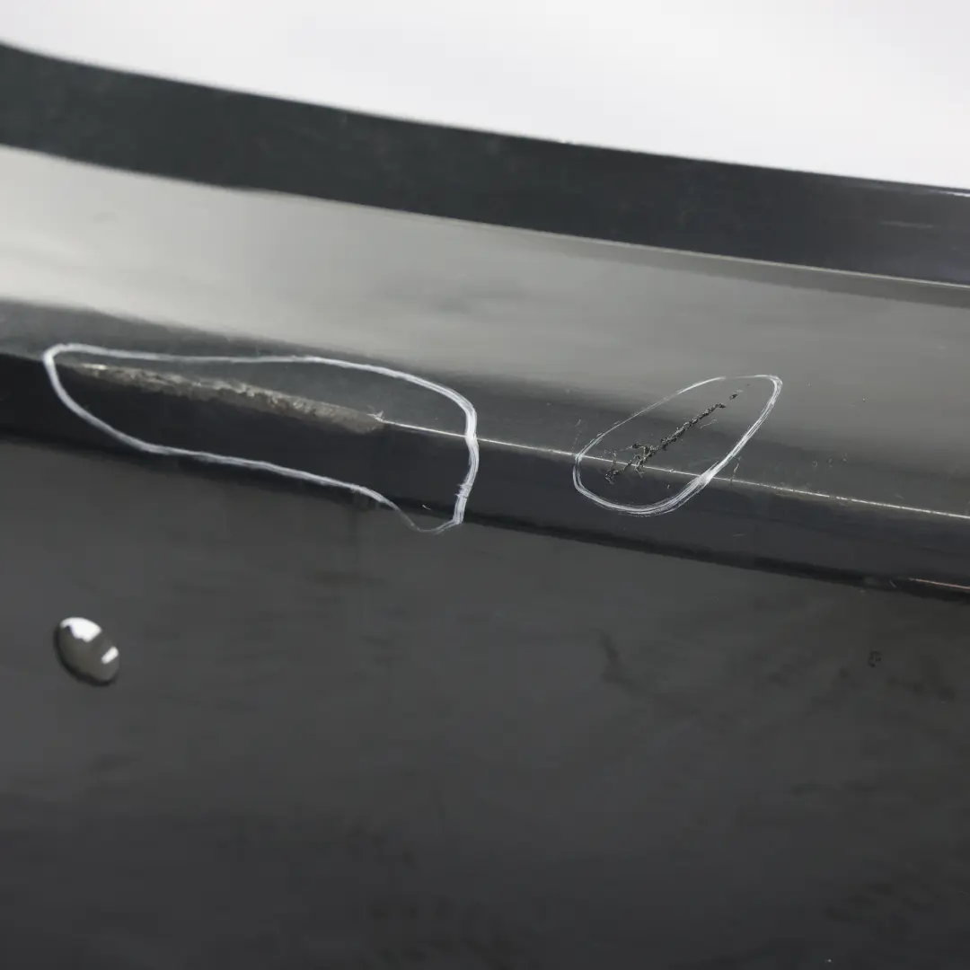 Bumper Rear M Sport Trim Panel PDC Black Sapphire Metallic - 475 to BMW F30 with Part number 8056497 BMW F30 Bumper Rear M Sport Trim Panel PDC Black Sapphire Metallic - 475 - SKU 8056497-BS - Part number 8056497