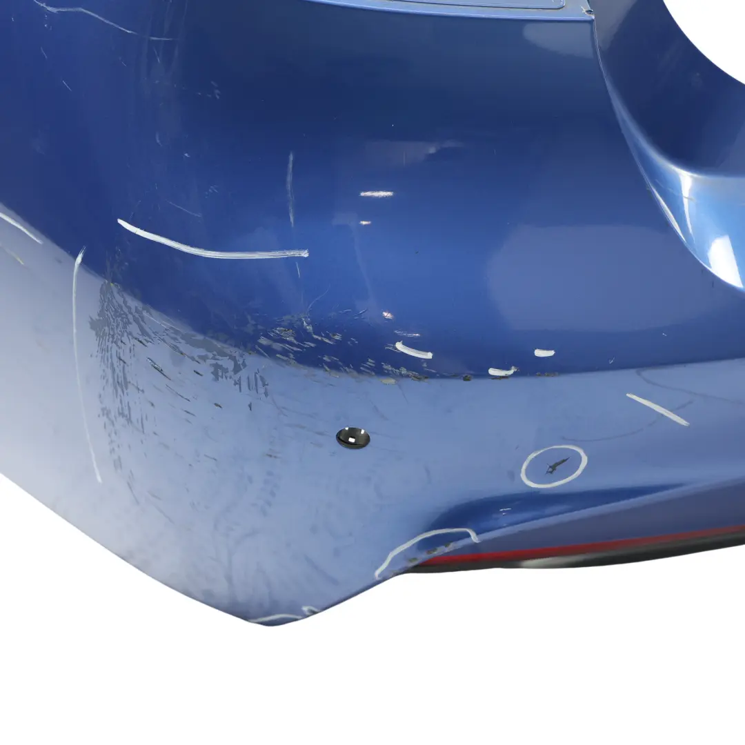 Bumper Panel M Sport Trim Cover PDC Estorilblau Estoril Blue - B45 to BMW F30 Rear with Part number 8056497 BMW F30 Rear Bumper Panel M Sport Trim Cover PDC Estorilblau Estoril Blue - B45 - SKU 8056497-EB - Part number 8056497