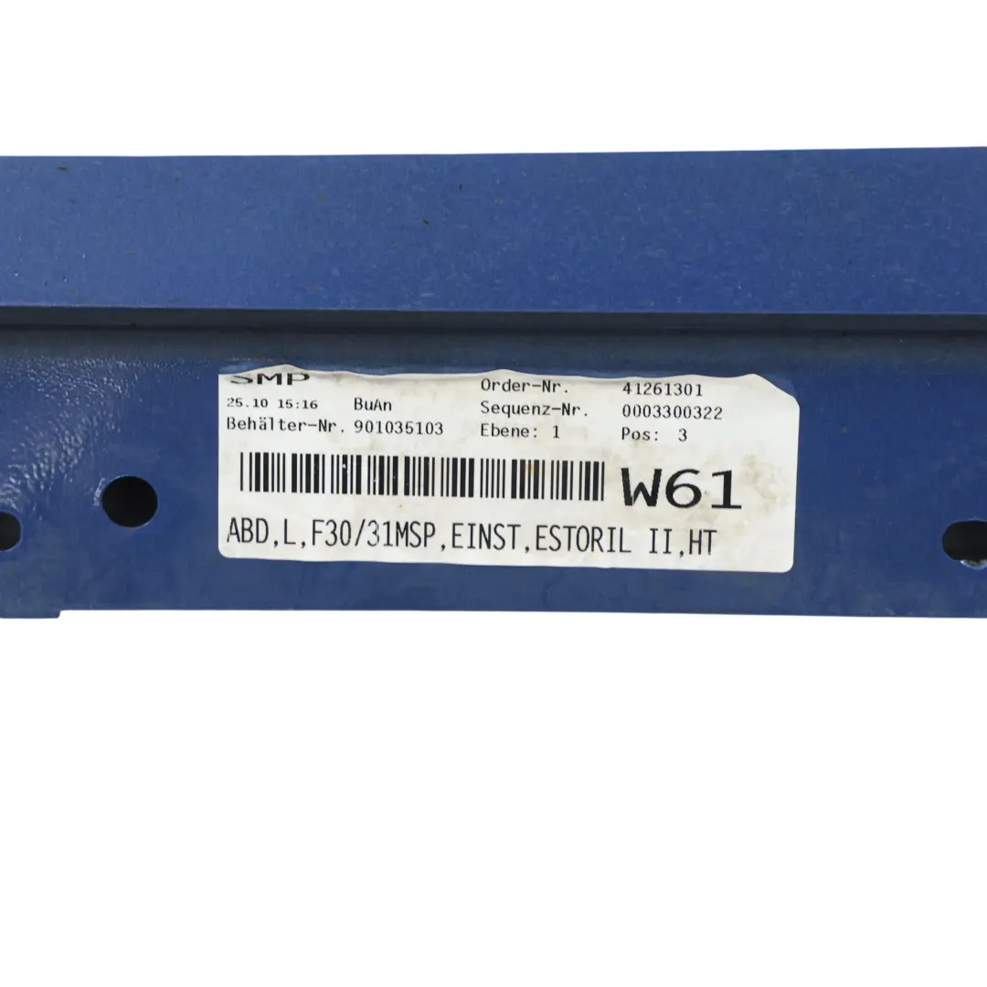 Gonna Laterale M Sport Sinistra Estorilblau - B45 per BMW F30 F31 con numero di parte 8056579 BMW F30 F31 Gonna Laterale M Sport Sinistra Estorilblau - B45 - SKU 8056579-EB1 - Numero di parte 8056579
