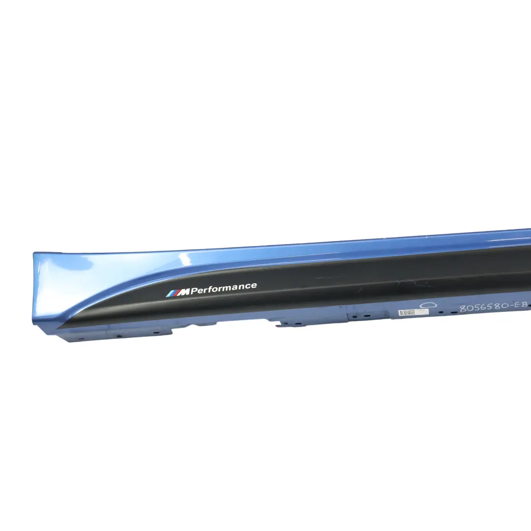 BMW F30 F31 Sill Strip M Sport Side Skirt Right O/S Estorilblau Blue - B45 - SKU 8056580-EB - Part number 8056580