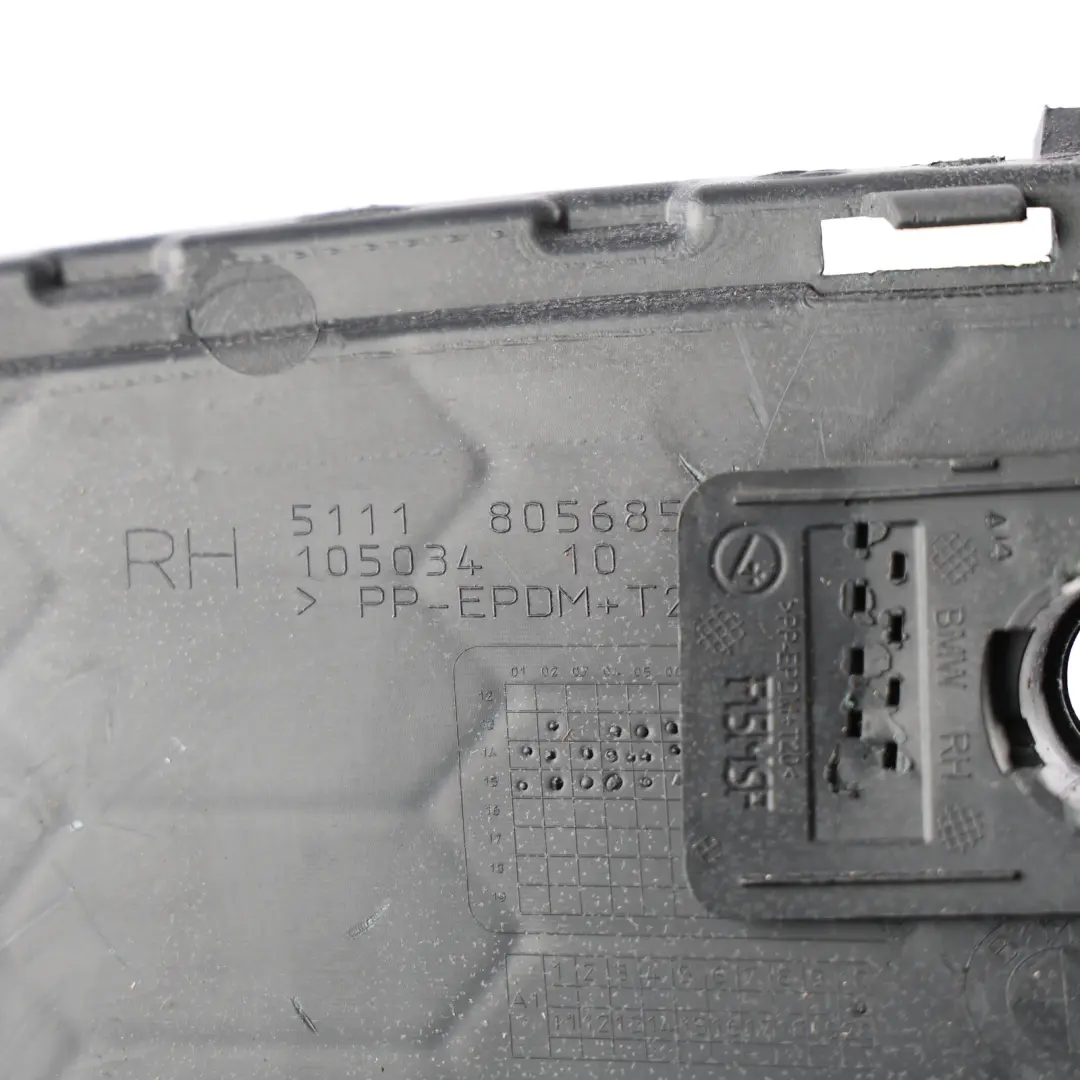 BMW X5 F15 Front Bumper Side Grill Closed Right O/S - SKU 8056856 - Part number 8056856