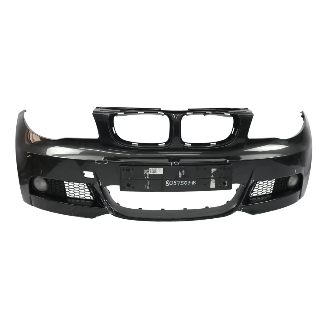 BMW E82 E88 Front Bumper M Sport Trim Panel Black Sapphire Metallic - 475 - SKU 8057507-BS - Part number 8057507