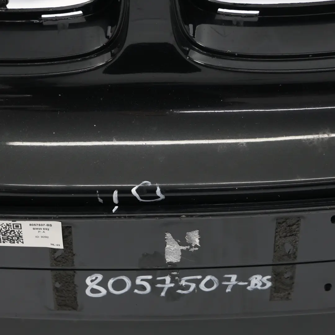 BMW E82 E88 Przedni Zderzak M-Pakiet Black Sapphire Czarny Metalik - 475 - SKU 8057507-BS - Numer Części 8057507