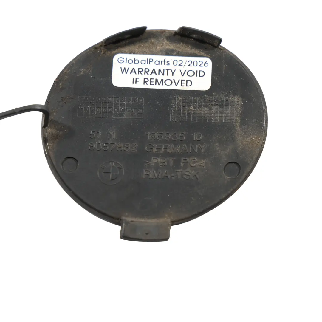 BMW F46 Gran Tourer Towing Hook Eye Cover Cap Black Sapphire - 475 - SKU 8057882-BS - Part number 8057882