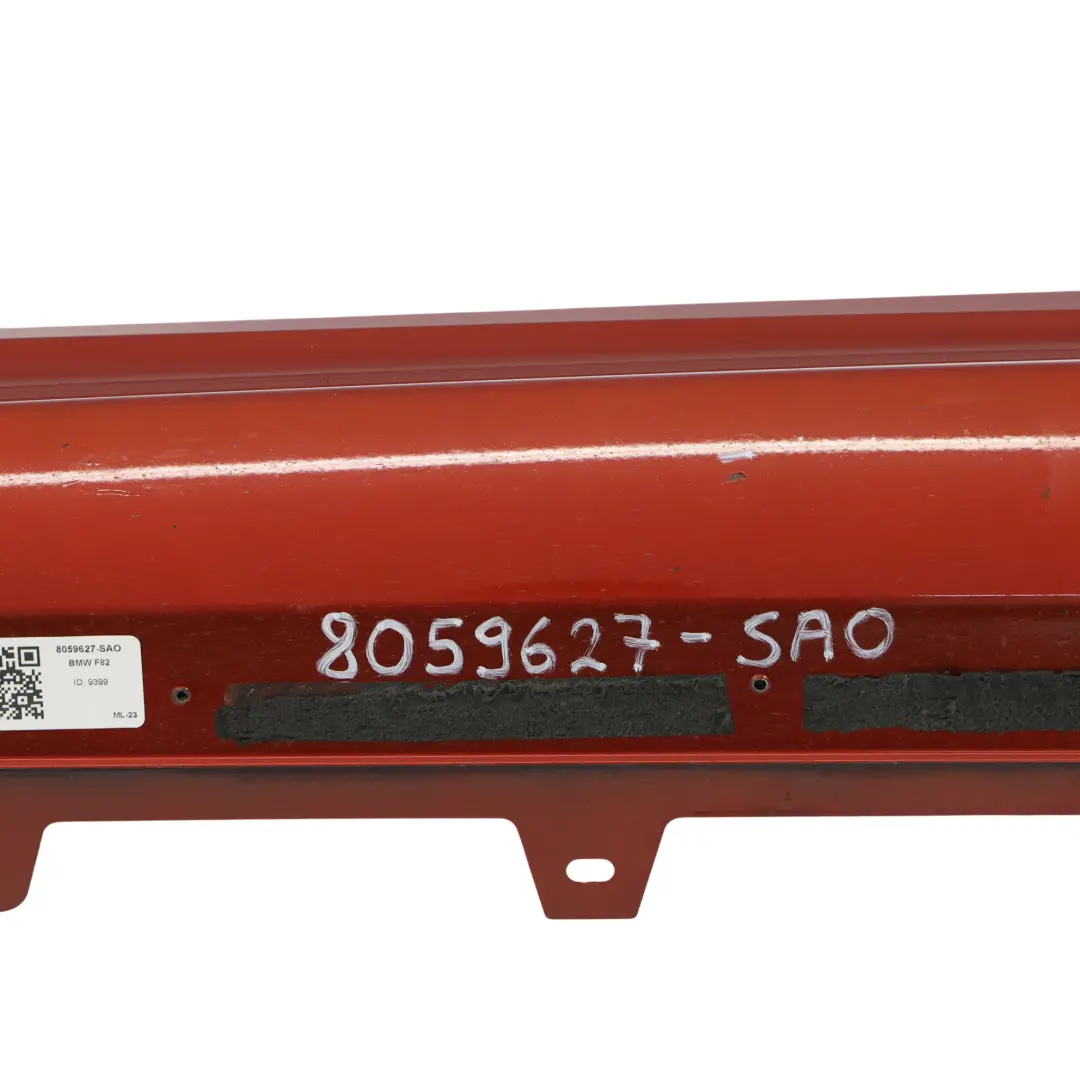 Faldon Lateral Izquierdo Naranja Sakhir Metalico B50 para BMW F82 M4 F83 M4 con número de pieza 8059627 BMW F82 M4 F83 M4 Faldon Lateral Izquierdo Naranja Sakhir Metalico B50 - SKU 8059627-SAO - Número de pieza 8059627