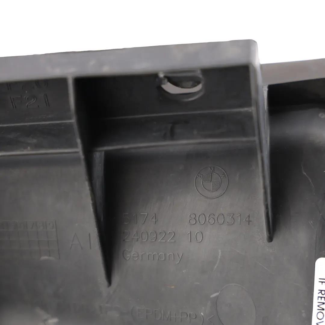 Front Radiator Air Guide Duct Channel Right O/S to BMW F20 F21 with Part number 8060314 BMW F20 F21 Front Radiator Air Guide Duct Channel Right O/S - SKU 8060314 - Part number 8060314