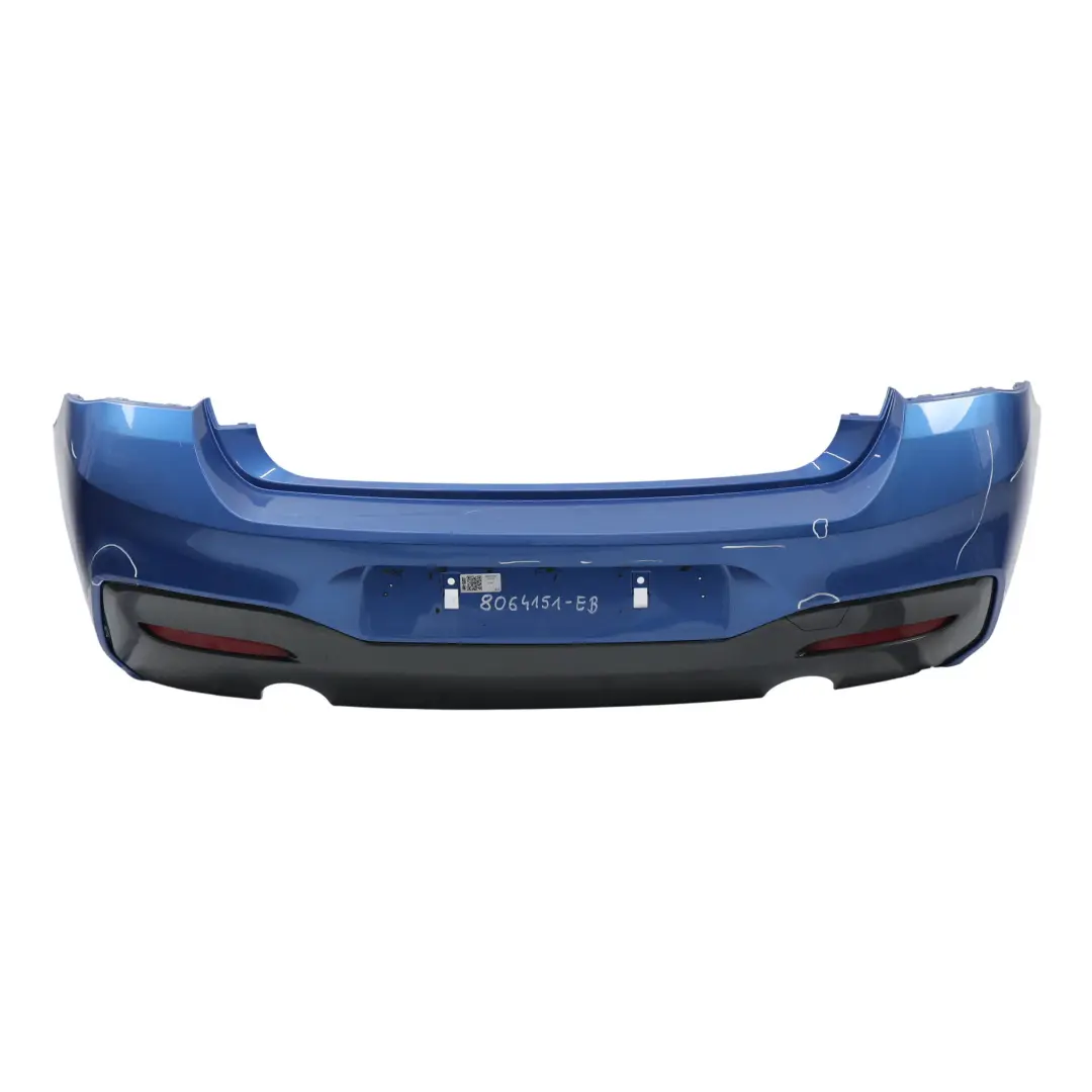 BMW F20 F21 LCI M Sport Rear Bumper Trim Panel Estoril Blue Metallic - B45 - SKU 8064151-EB - Part number 8064151