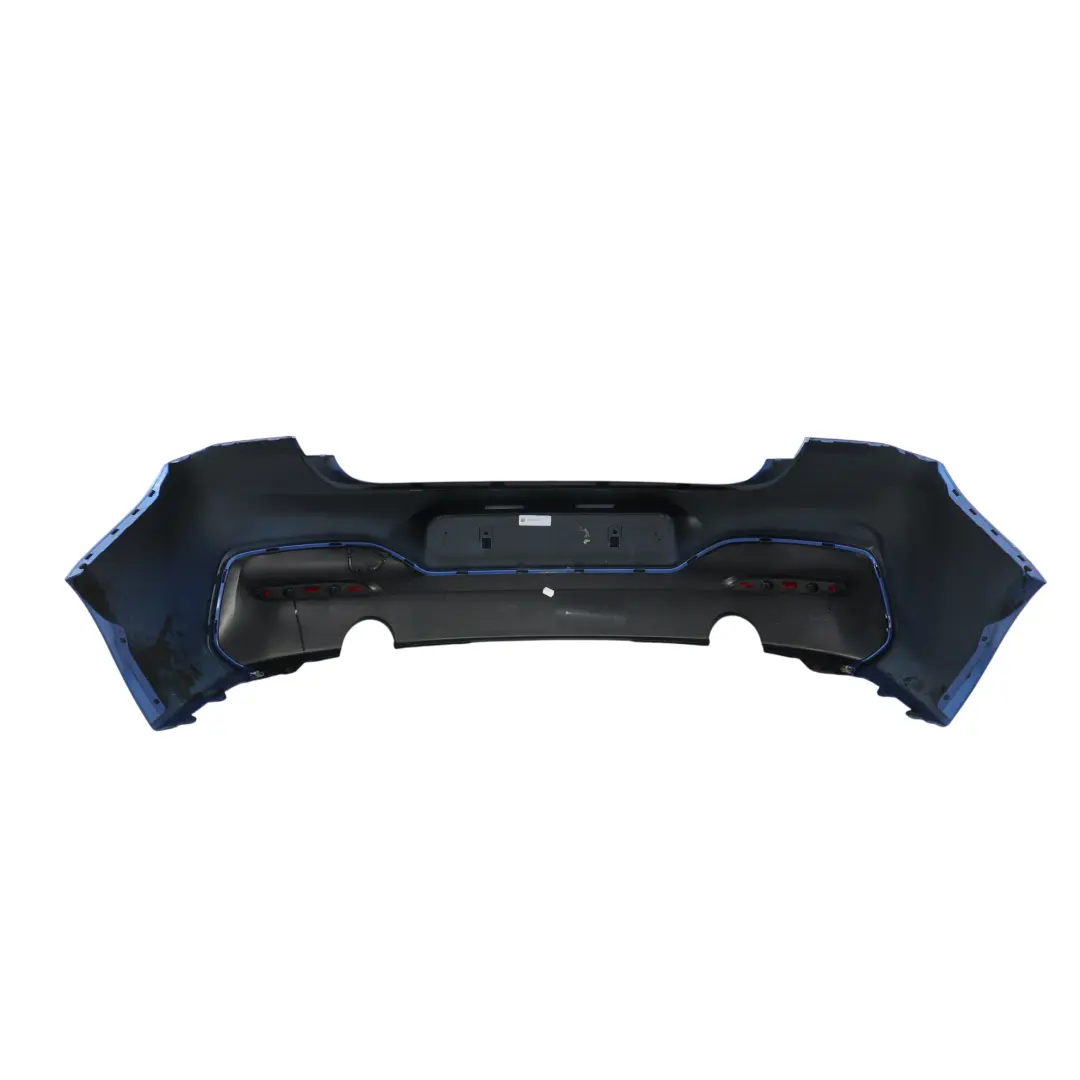 BMW F20 F21 LCI M Sport Rear Bumper Trim Panel Estoril Blue Metallic - B45 - SKU 8064151-EB - Part number 8064151