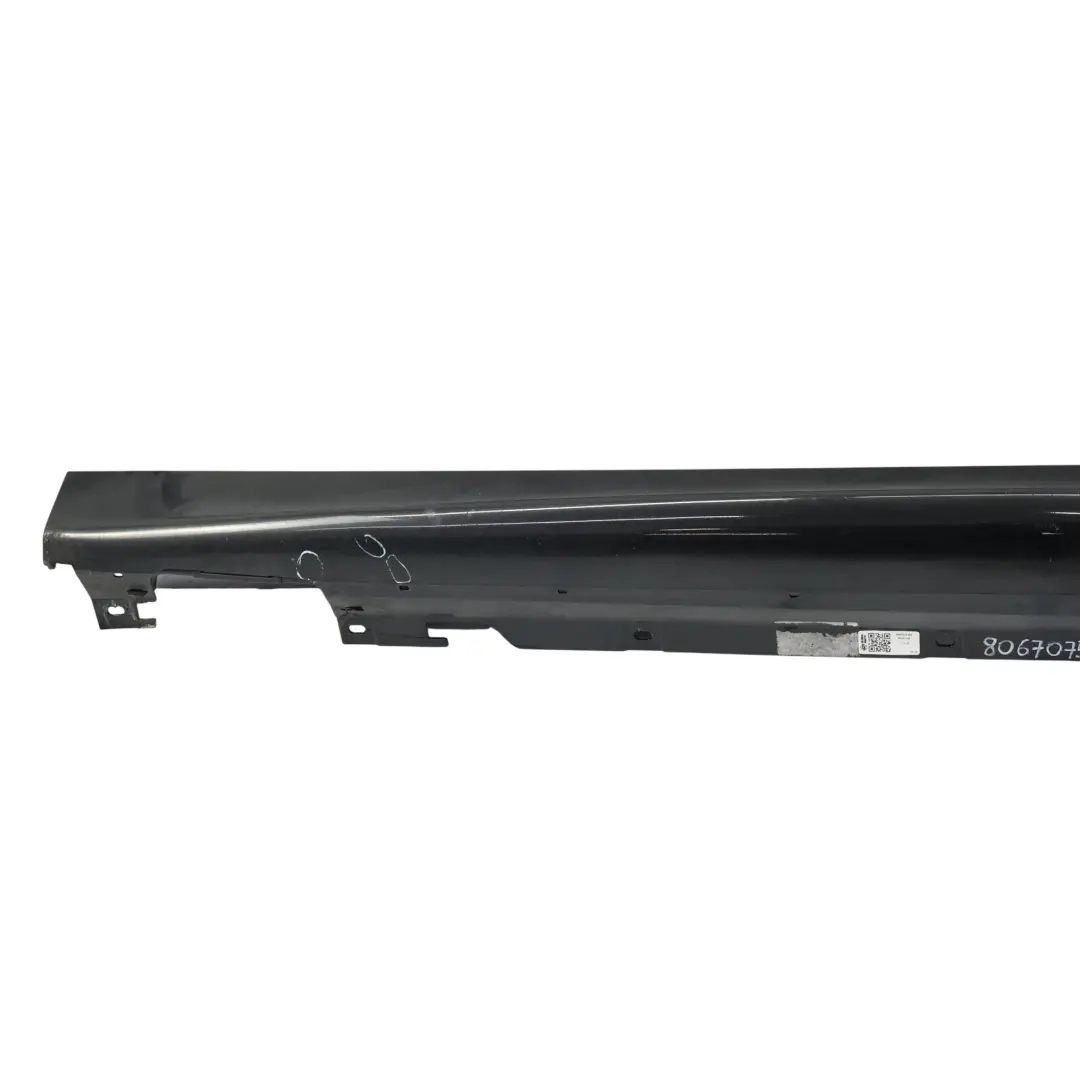 BMW F46 GT M Sport Sill Trim Panel Left N/S Side Skirt Black Sapphire - 475 - SKU 8067075-BS - Part number 8067075