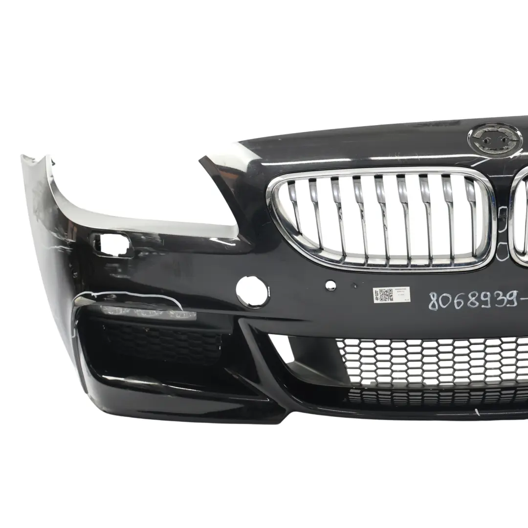 BMW F06 F12 Front Bumper M Sport Trim Panel Covering Rubinschwarz Metallic - X03 - SKU 8068939-RUB - Part number 8068939