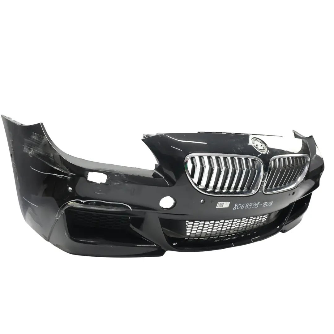 BMW F06 F12 Front Bumper M Sport Trim Panel Covering Rubinschwarz Metallic - X03 - SKU 8068939-RUB - Part number 8068939