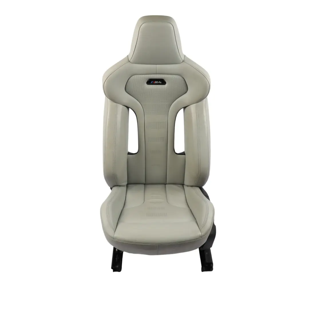 BMW F82 M4 Seat Front Left N/S Heated Memory Leather Merino Silverstone - SKU 8069551 - Part number 8069551