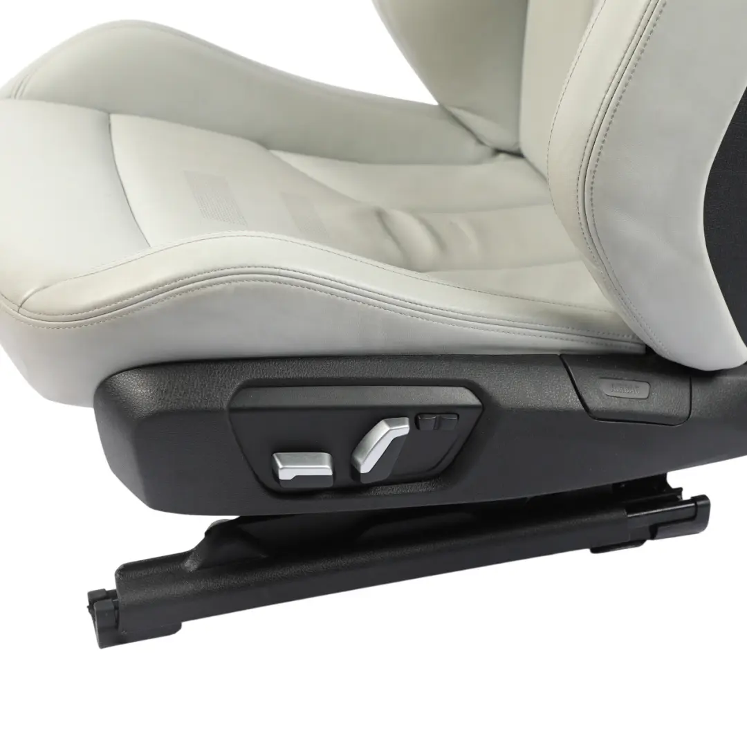 Front Left N/S Heated Memory Leather Merino Silverstone to BMW F82 M4 Seat with Part number 8069551 BMW F82 M4 Seat Front Left N/S Heated Memory Leather Merino Silverstone - SKU 8069551 - Part number 8069551
