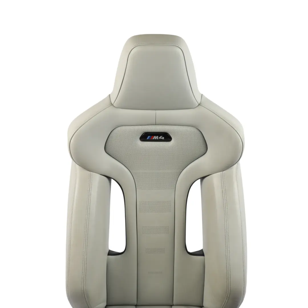 Siège Avant Gauche Chauffant Mémoire Cuir Merino Silverstone pour BMW F82 M4 à propos du numéro de pièce 8069551 BMW F82 M4 Siège Avant Gauche Chauffant Mémoire Cuir Merino Silverstone - SKU 8069551 - Numéro de pièce 8069551