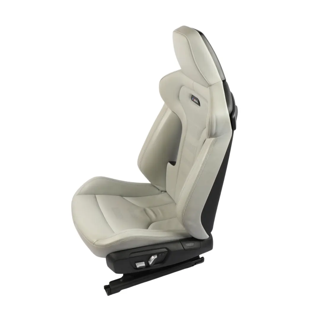 BMW F82 M4 Seat Front Left N/S Heated Memory Leather Merino Silverstone - SKU 8069551 - Part number 8069551
