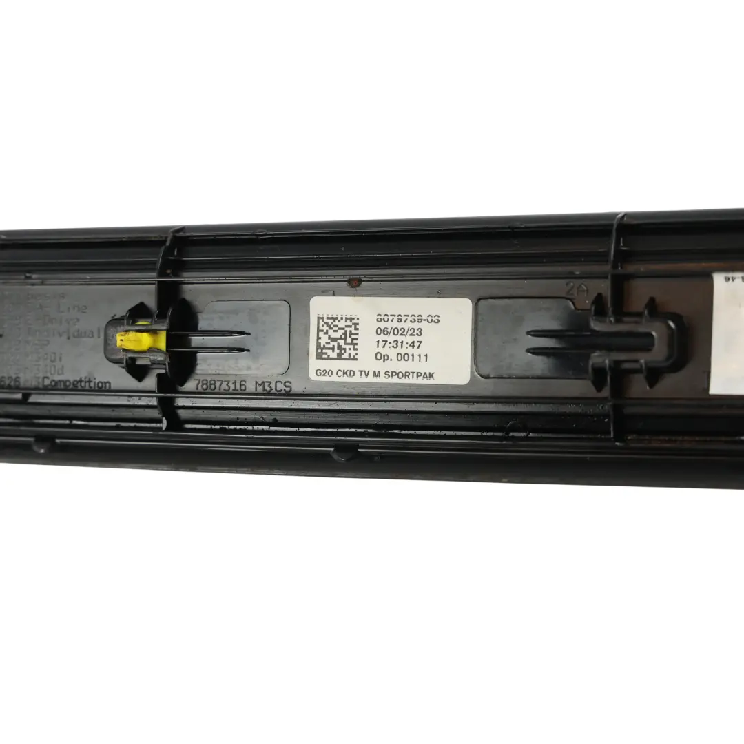 Listwa Progowa Osłona Drzwi Przednich Lewa Prawa do BMW G20 G21 G26 o numerze 8079739 BMW G20 G21 G26 Listwa Progowa Osłona Drzwi Przednich Lewa Prawa - SKU 8079739 - Numer Części 8079739