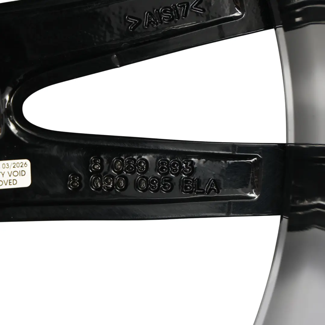  Llanta Trasera BMW G20 G21 Aleación Negra 19" M 469 8.5J ET:40 - SKU 8090095-1 - Número de pieza 8090095