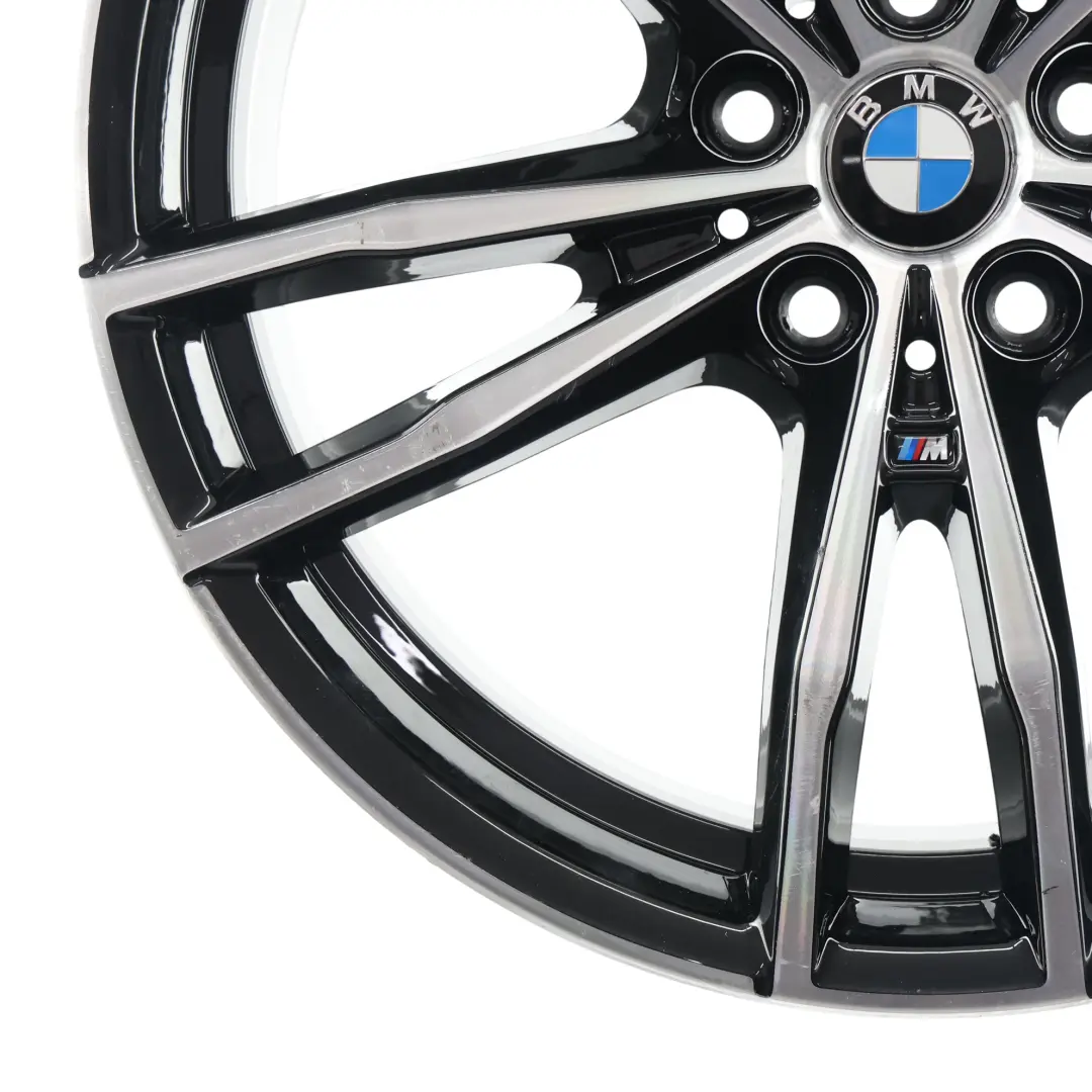 Rim BMW G20 G21 Black Alloy 19" M Double Spoke 469 8.5J ET:40 to Rear Wheel with Part number 8090095 Rear Wheel Rim BMW G20 G21 Black Alloy 19" M Double Spoke 469 8.5J ET:40 - SKU 8090095-1 - Part number 8090095