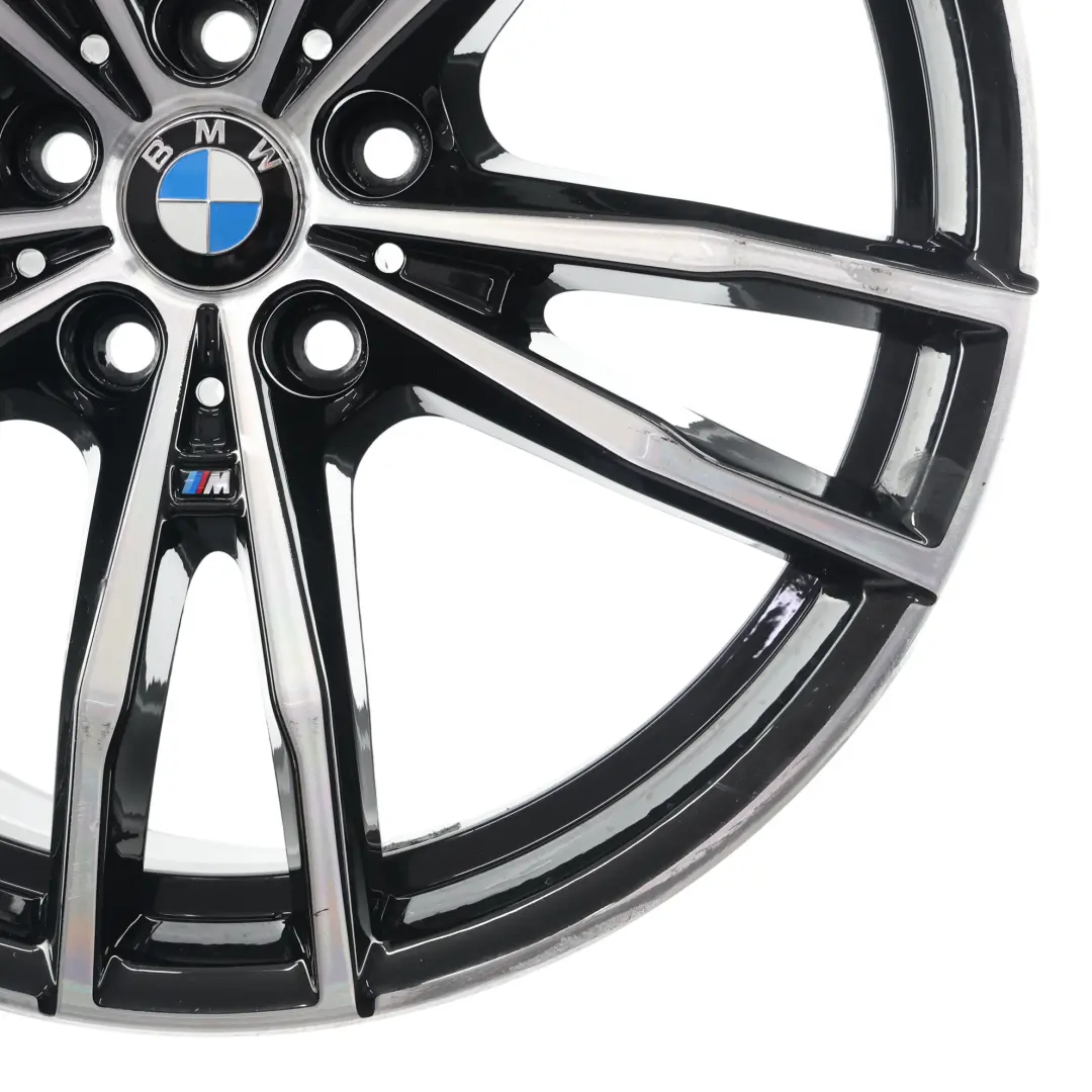 Rim BMW G20 G21 Black Alloy 19" M Double Spoke 469 8.5J ET:40 to Rear Wheel with Part number 8090095 Rear Wheel Rim BMW G20 G21 Black Alloy 19" M Double Spoke 469 8.5J ET:40 - SKU 8090095-1 - Part number 8090095
