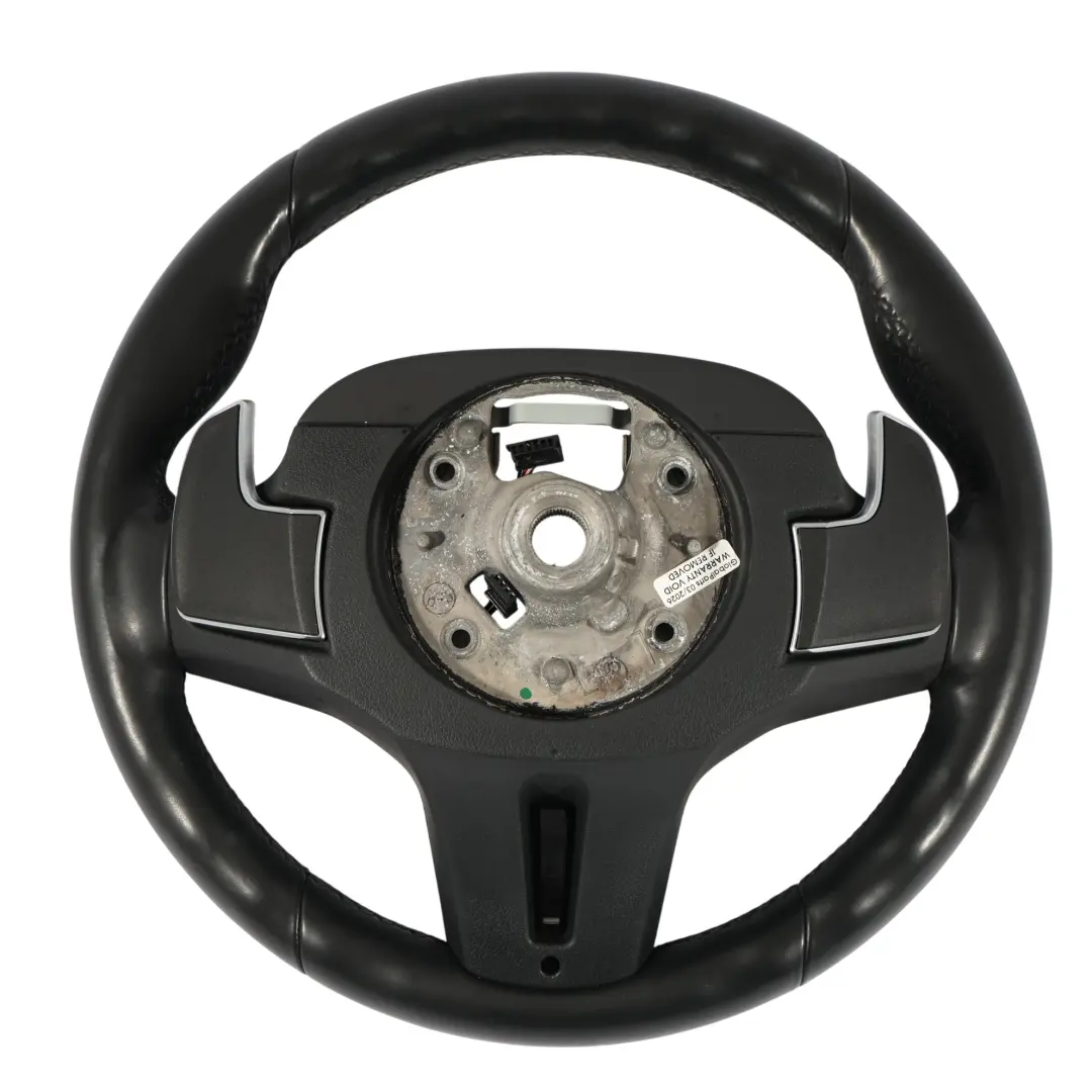 Steering Wheel M Sport Black Leather Heated Paddles to BMW X3 G01 X4 G02 with Part number 8094544 BMW X3 G01 X4 G02 Steering Wheel M Sport Black Leather Heated Paddles - SKU 8094544 - Part number 8094544