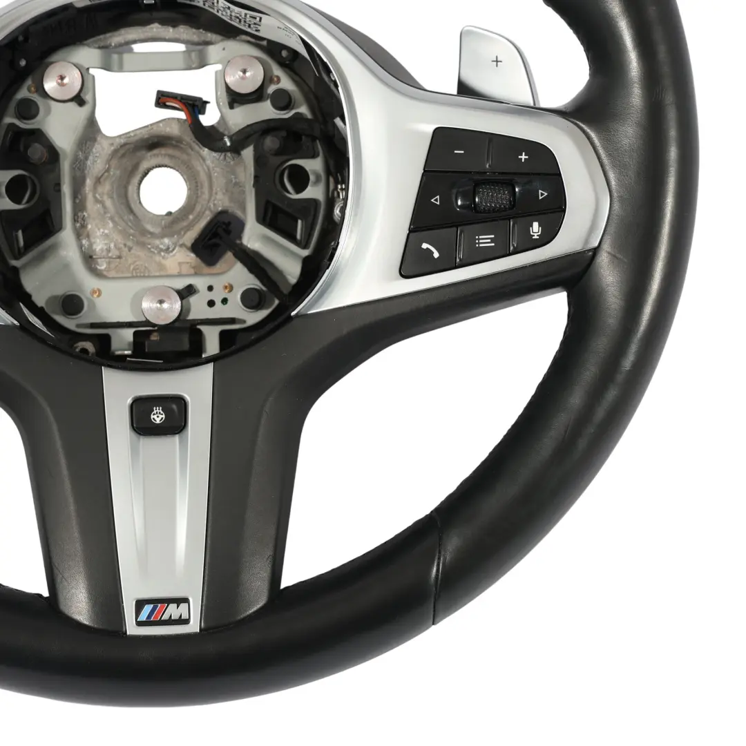 Cuero Negro Levas Calefactadas para BMW X3 G01 X4 G02 Volante M Sport con número de pieza 8094544 BMW X3 G01 X4 G02 Volante M Sport Cuero Negro Levas Calefactadas - SKU 8094544 - Número de pieza 8094544