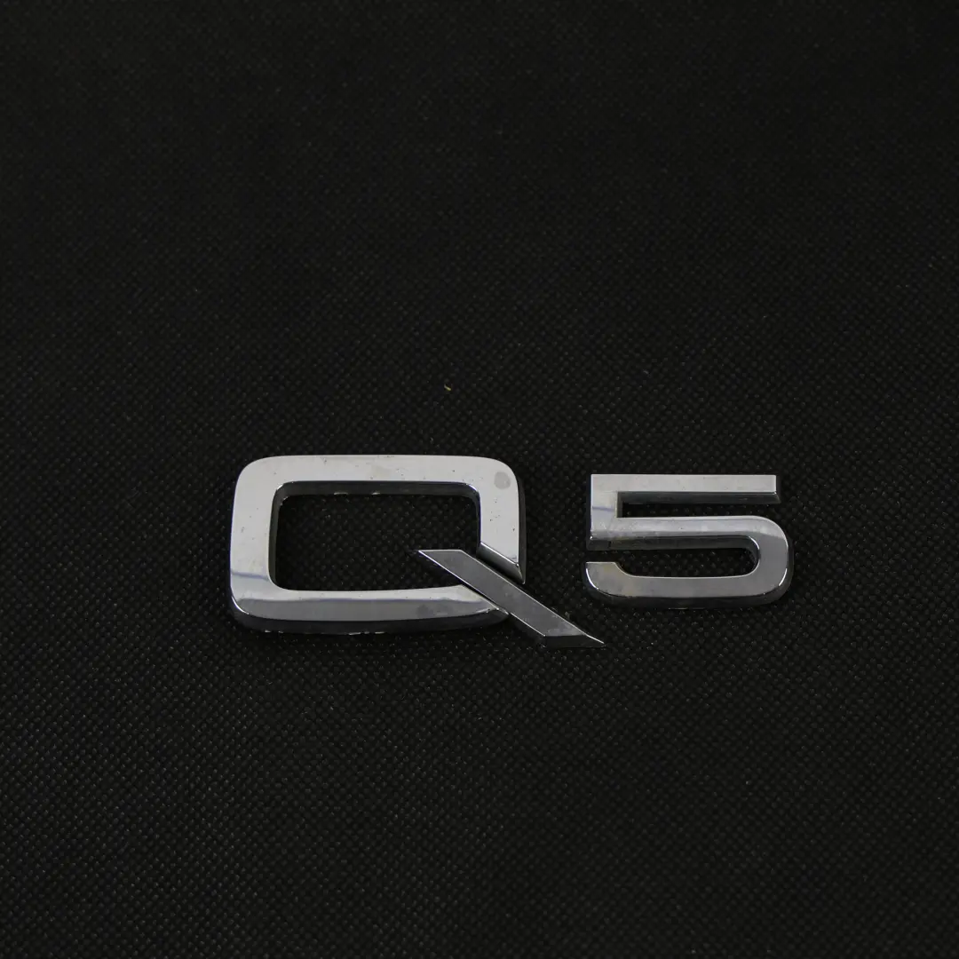 Audi Q5 FY Tailgate Bootlid Emblem Logo Model Badge Chrome - SKU 80A071803 - Part number 80A071803