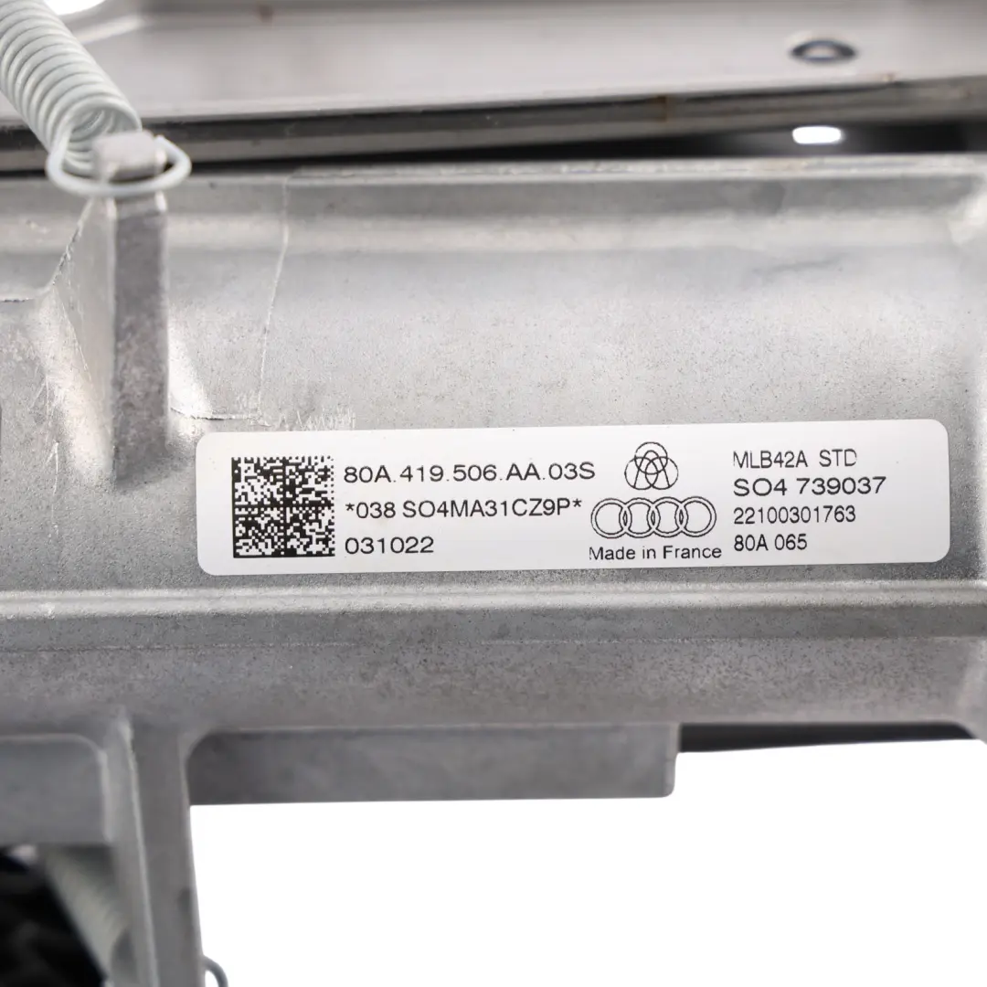 Steering Column to Audi Q5 FY Electric Power with Part number 80A419506AA Audi Q5 FY Electric Power Steering Column - SKU 80A419506AA - Part number 80A419506AA