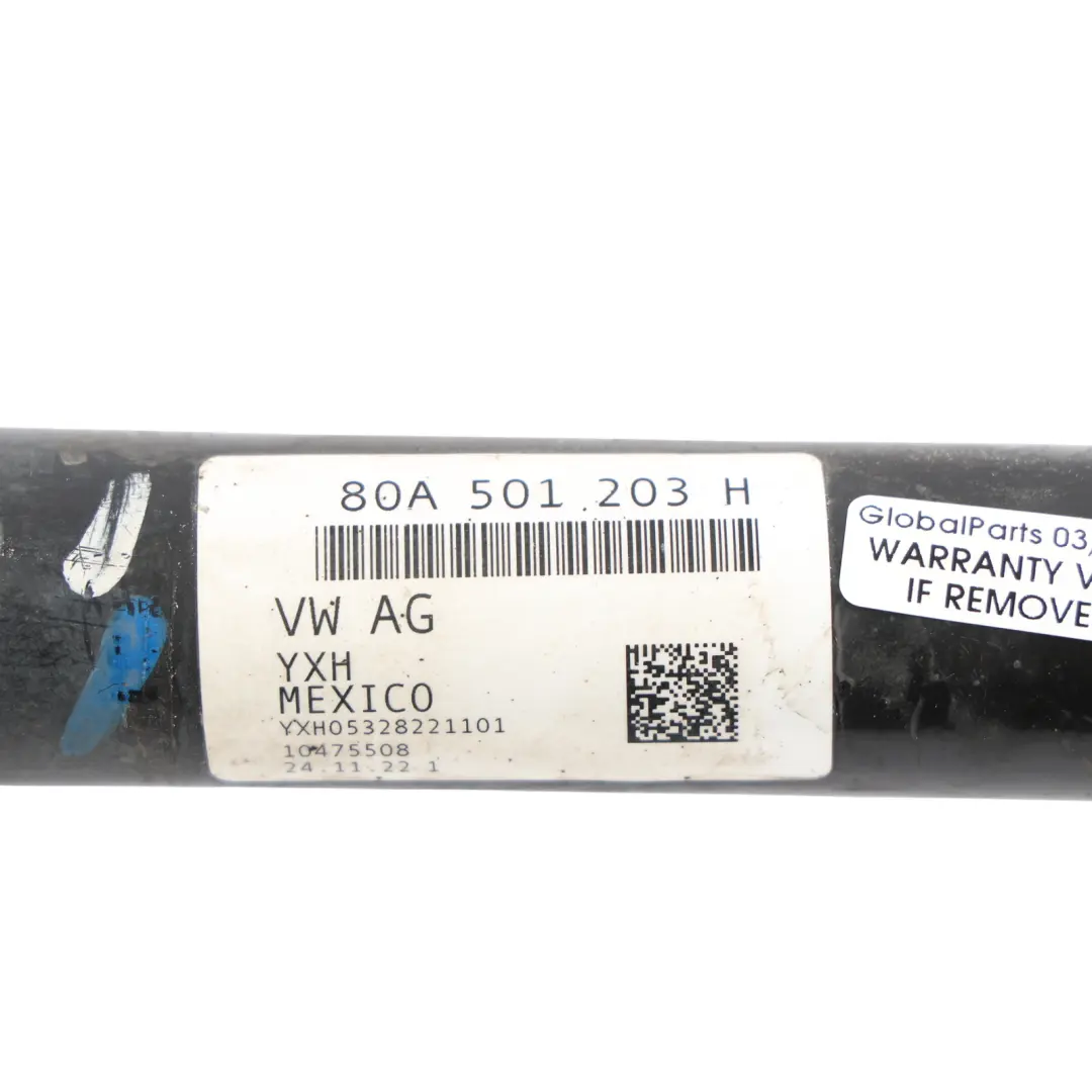 Audi Q5 FY Rear Axle Driveshaft Drive Shaft Left N/S 40 TDI - SKU 80A501203H - Part number 80A501203H