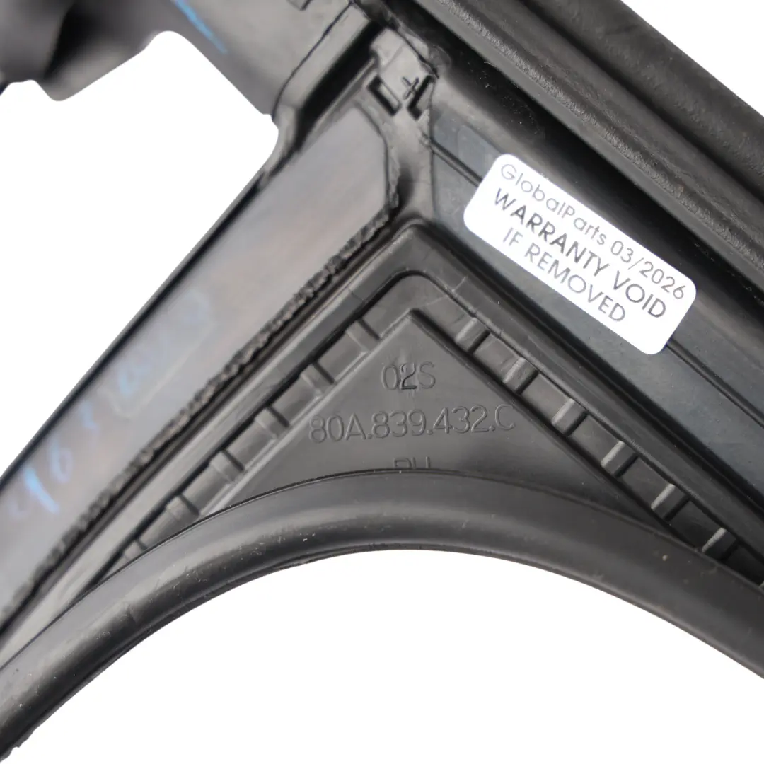 Audi Q5 FY Rear Door Window Guide Seal Frame Gasket Rubber Right O/S - SKU 80A839432C - Part number 80A839432C