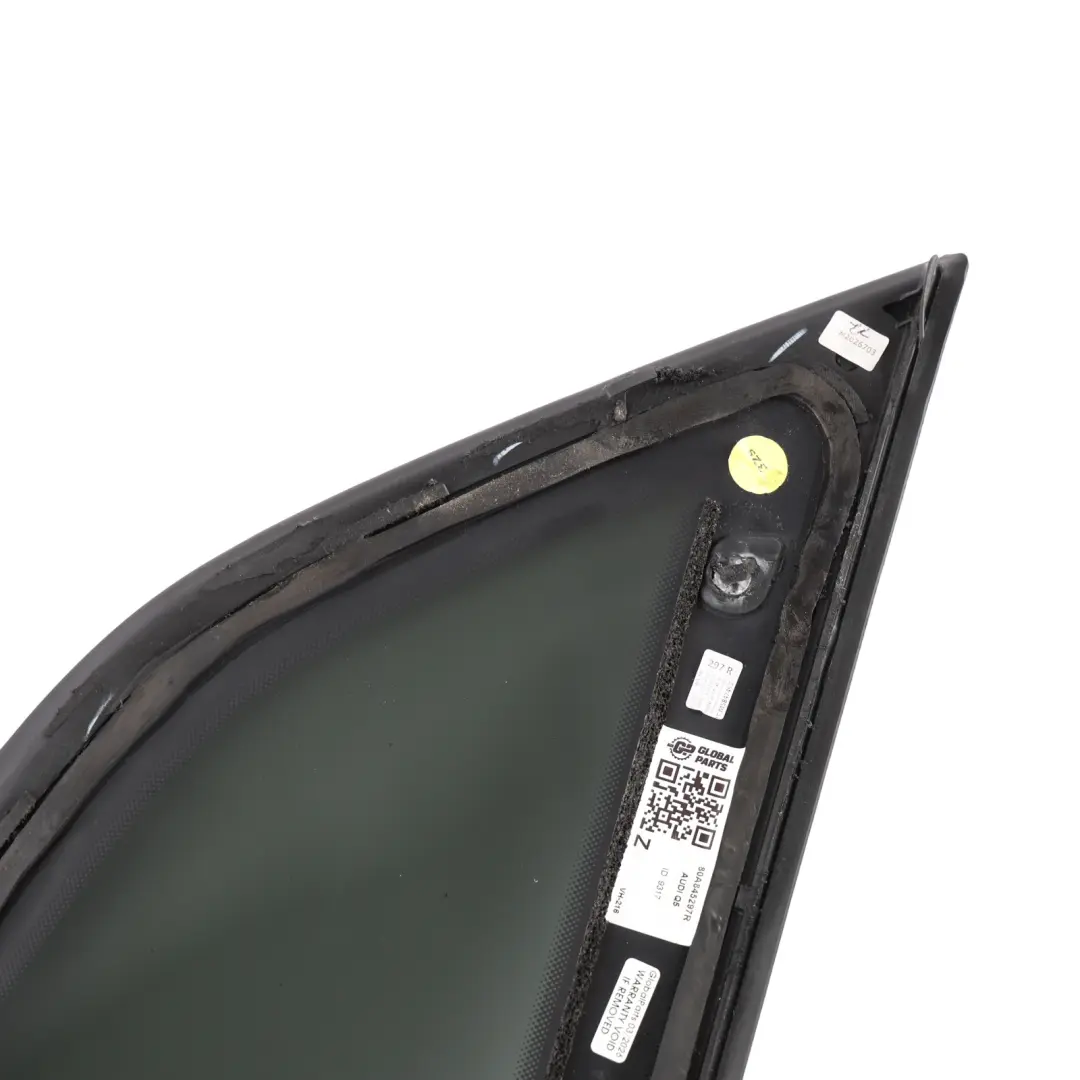 Window Glass Quarter Glass Glazing AS3 Left N/S to Audi Q5 FY Rear with Part number 80A845297R Audi Q5 FY Rear Window Glass Quarter Glass Glazing AS3 Left N/S - SKU 80A845297R - Part number 80A845297R