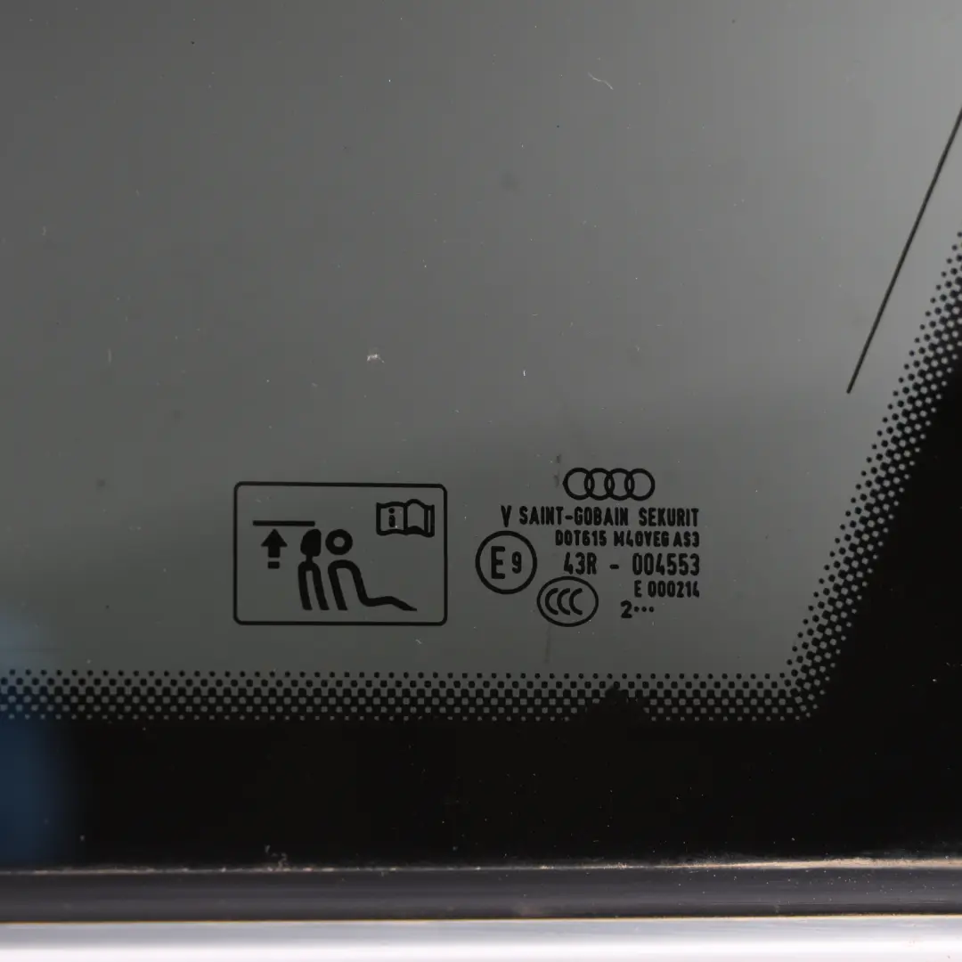 Audi Q5 FY Rear Window Glass Quarter Glass Glazing AS3 Right O/S - SKU 80A845298AE - Part number 80A845298AE