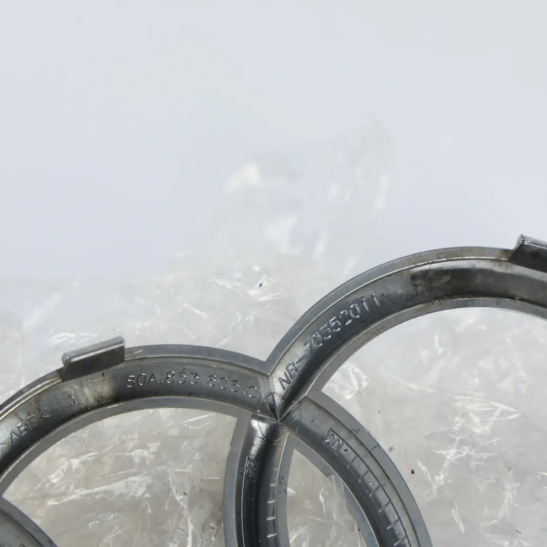 Audi Q5 FY Kühlergrill Emblem Logo Abzeichen Chrom Vorne - SKU 80A853605C - Teilenummer 80A853605C