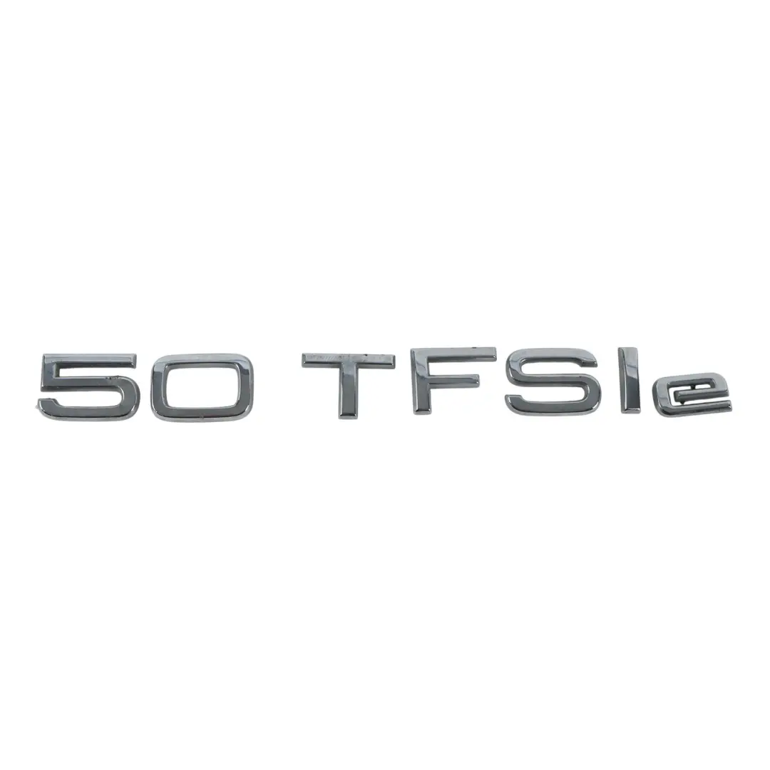 50TFSIe Hybrid Tailgate Boot Badge Lettering Emblem Chrome to Audi A6 C8 with Part number 80A853744K Audi A6 C8 50TFSIe Hybrid Tailgate Boot Badge Lettering Emblem Chrome - SKU 80A853744K - Part number 80A853744K